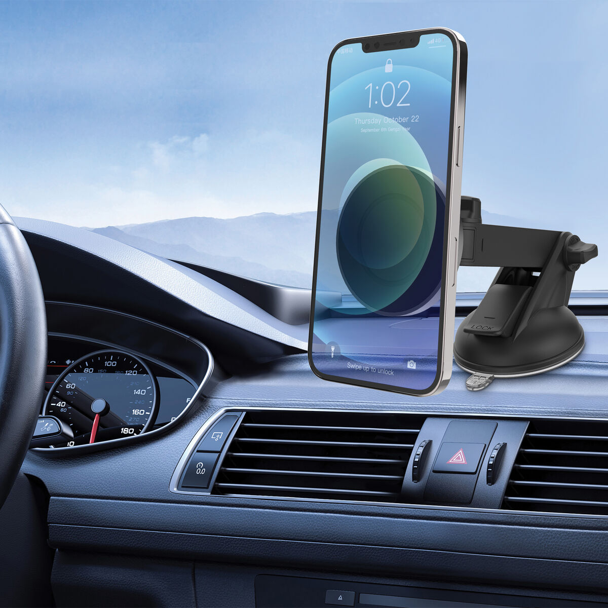 Suport pentru Mașină Muvit Negru