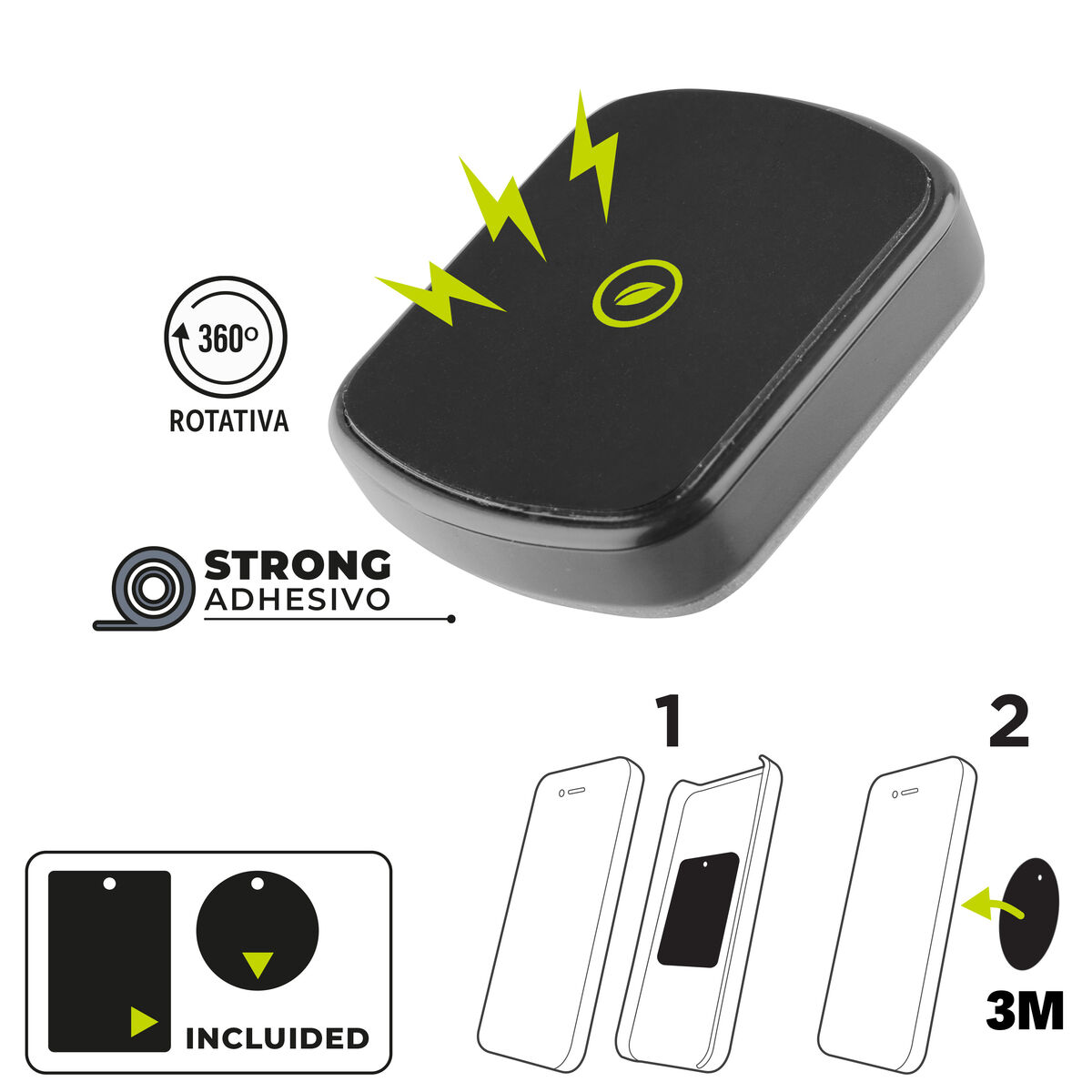 Suport pentru Mașină Muvit Negru