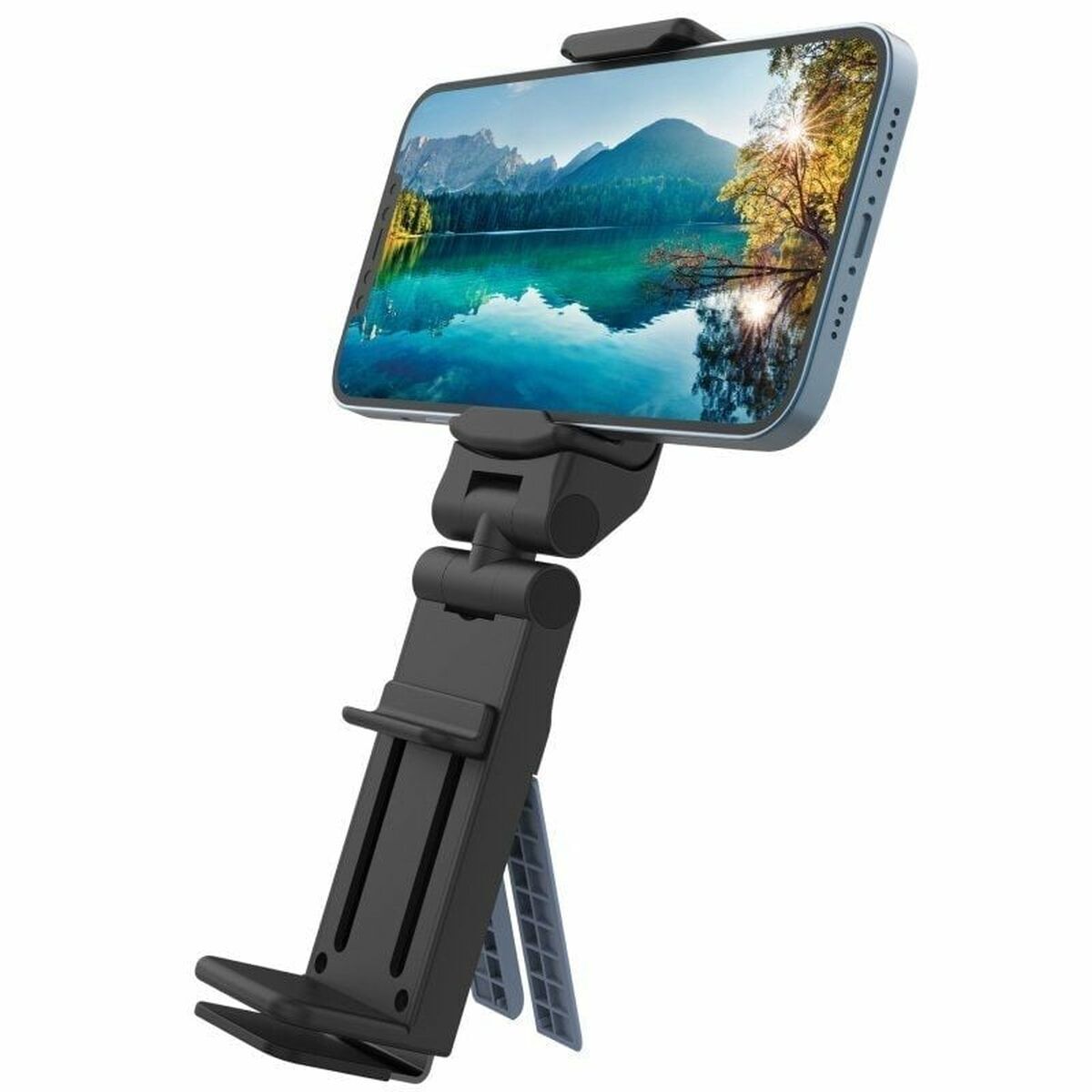 Suport cu clemă multi-poziții pentru mobil Muvit MCCHL0009 Negru Plastic