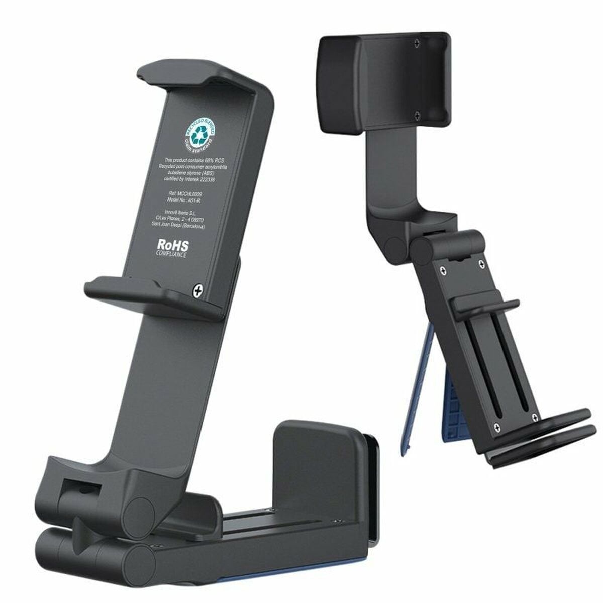 Suport cu clemă multi-poziții pentru mobil Muvit MCCHL0009 Negru Plastic