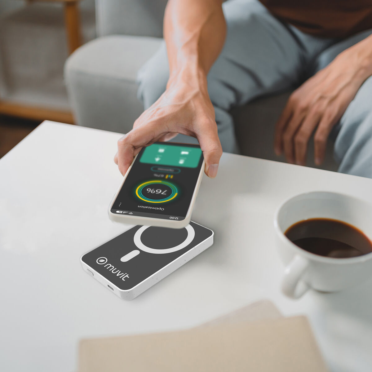 Powerbank Muvit for Change DP51AQ-R Alb 5000 mAh