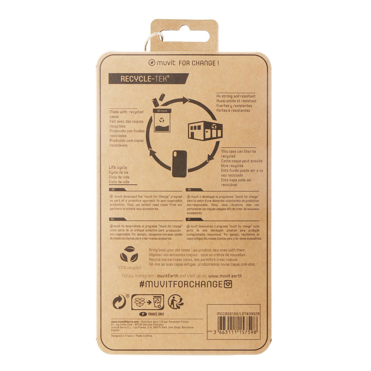 Husă pentru Mobil Muvit for Change iPhone 13 Pro Max