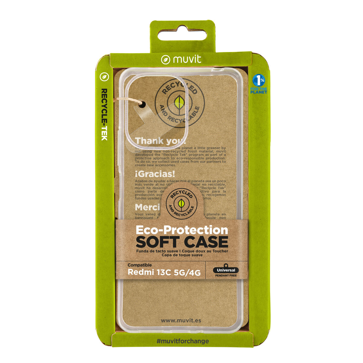 Husă pentru Mobil Muvit for Change Redmi 13C 5G/4G