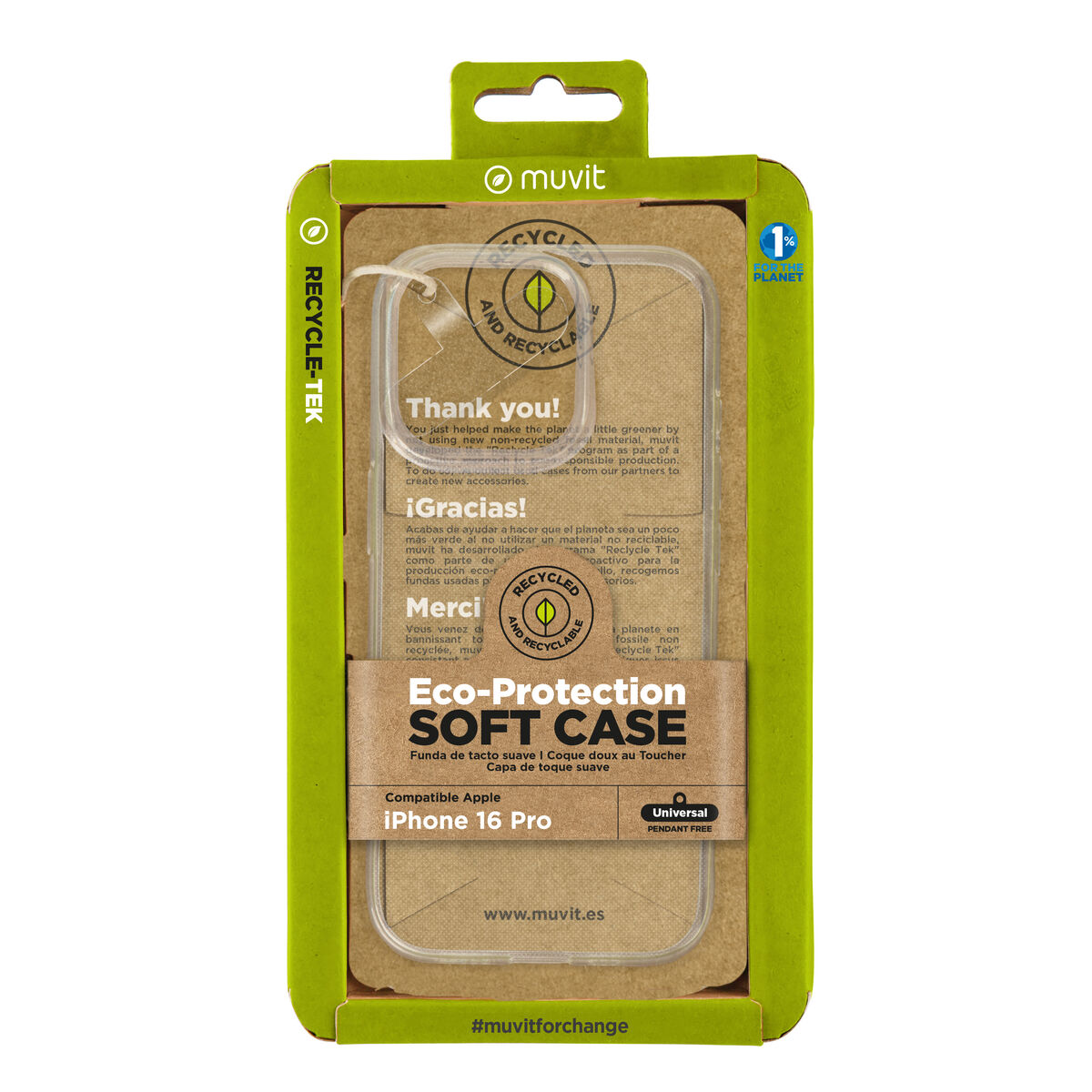 Husă pentru Mobil Muvit for Change iPhone16 Pro