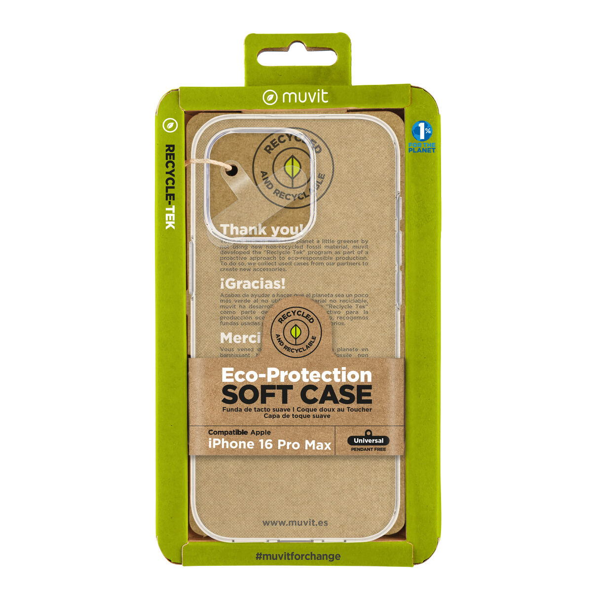 Husă pentru Mobil Muvit for Change iPhone 16 Pro Max