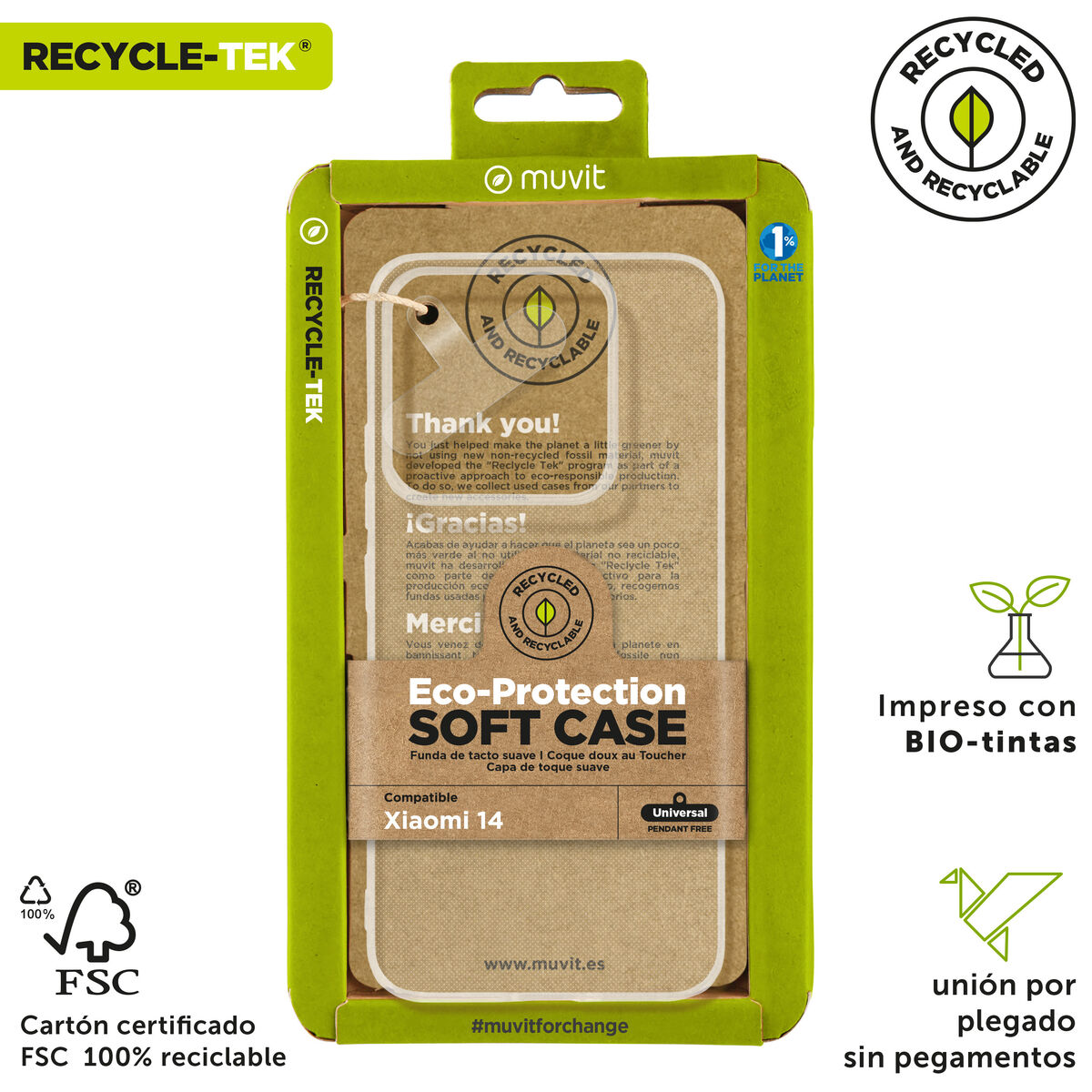 Husă pentru Mobil Muvit for Change Xiaomi 14