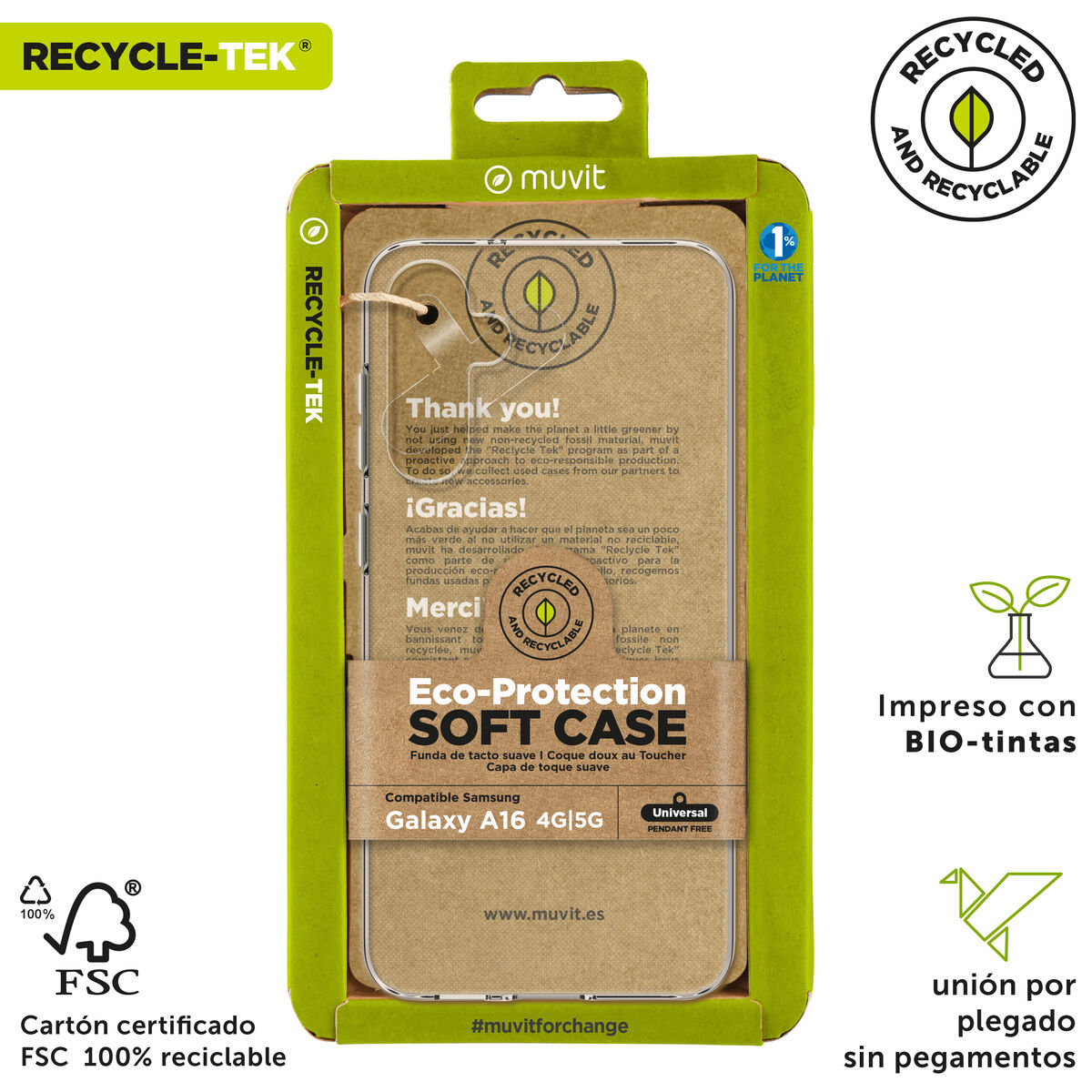 Husă pentru Mobil Muvit for Change Galaxy A16