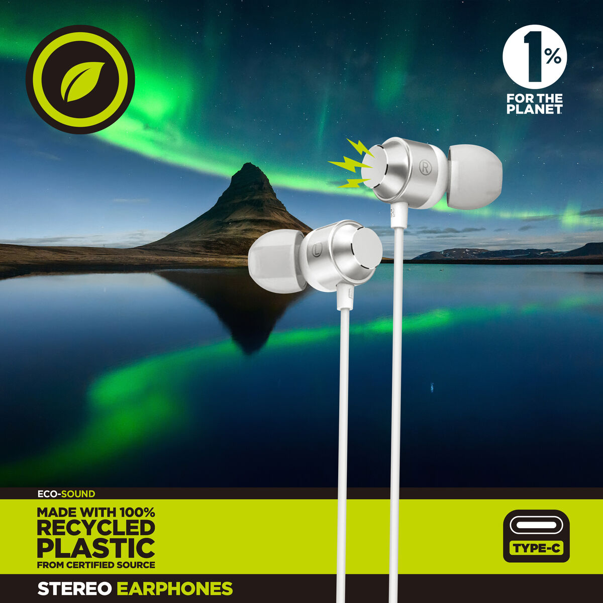 Căști Muvit for Change M32 Alb