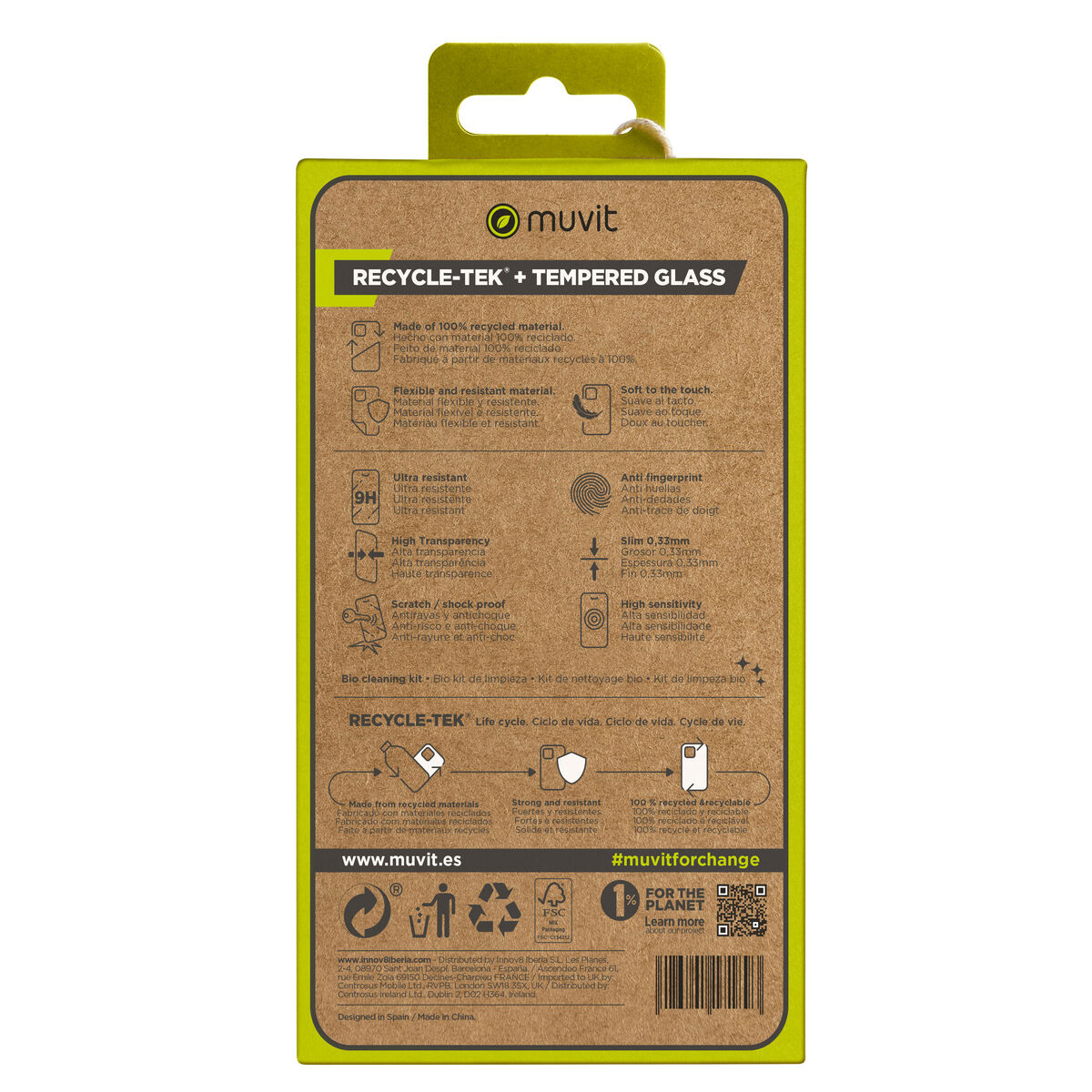 Husă și Protector pentru Mobil Muvit for Change iPhone 15 Pro Max