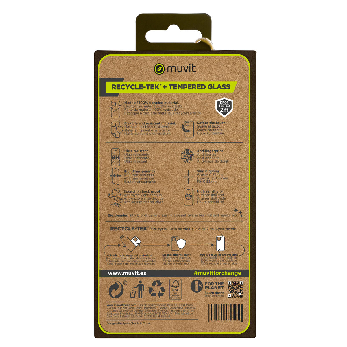 Husă și Protector pentru Mobil Muvit for Change iPhone 15 Pro Max