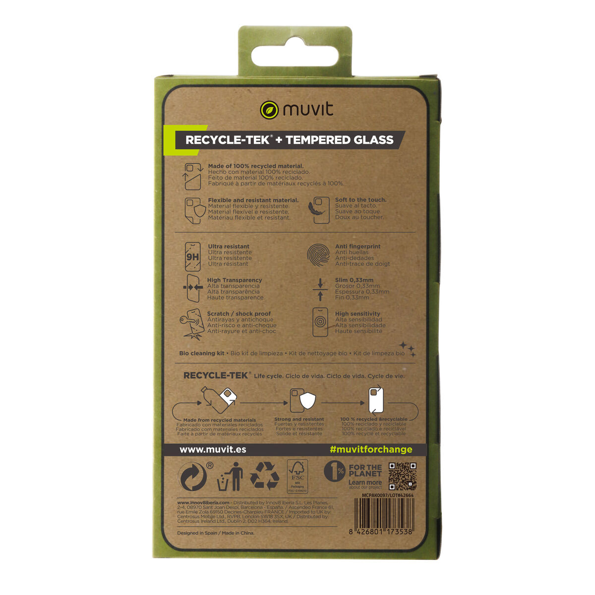 Husă și Protector pentru Mobil Muvit for Change Galaxy A15 5G Samsung Galaxy A14 5G