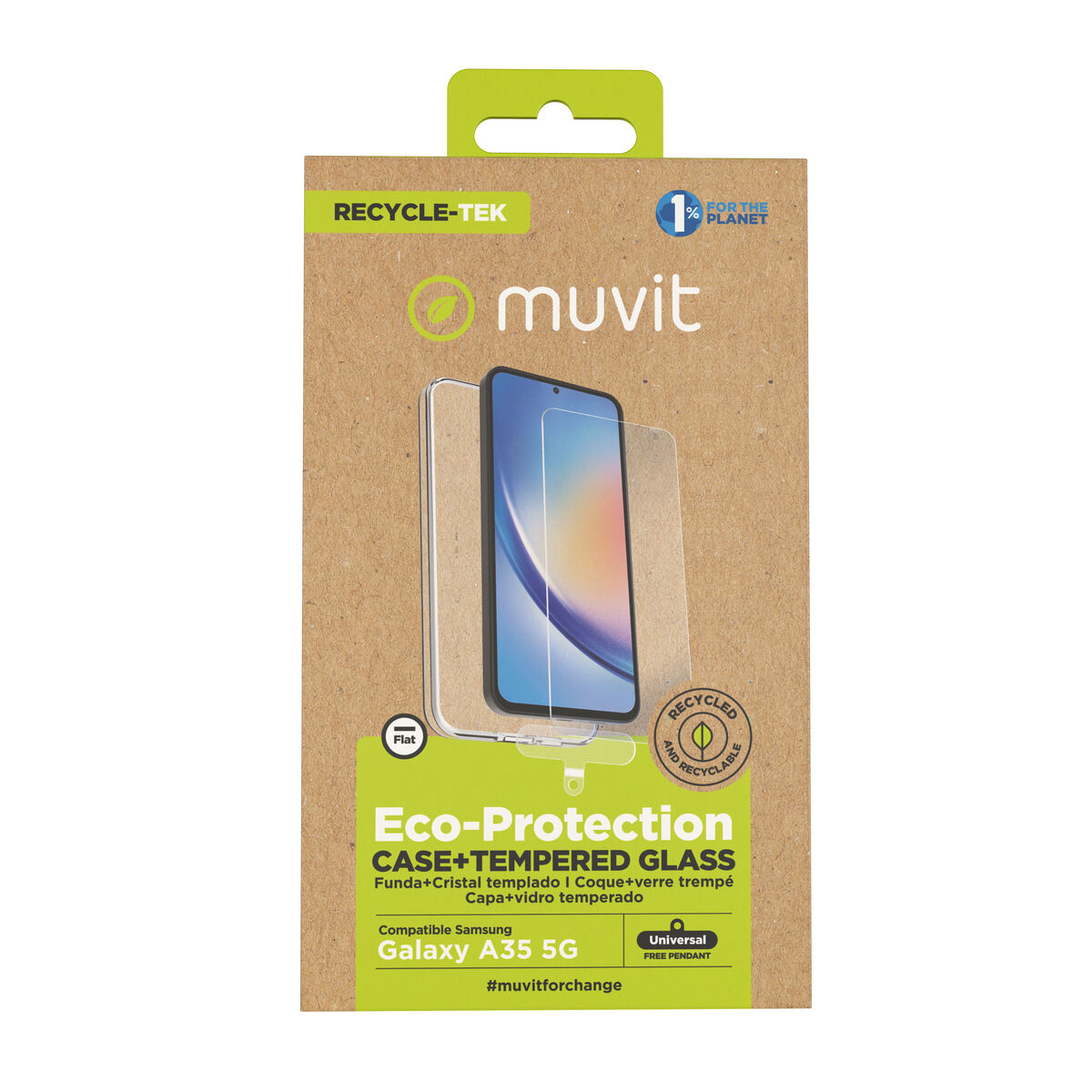 Husă și Protector pentru Mobil Muvit for Change Samsung Galaxy A35 5G Samsung Galaxy A34 5G