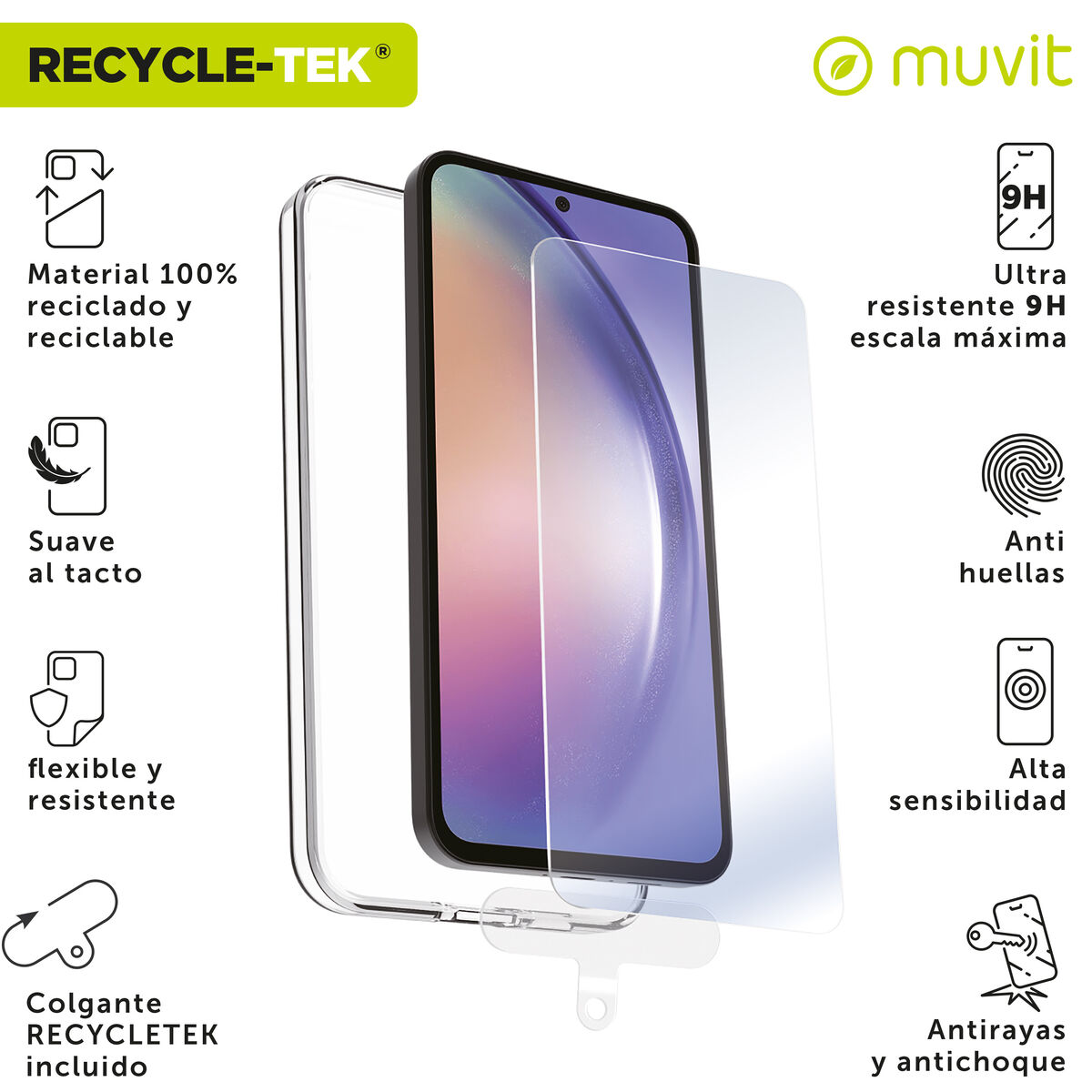 Husă și Protector pentru Mobil Muvit for Change Galaxy A55 5G Samsung Galaxy A56