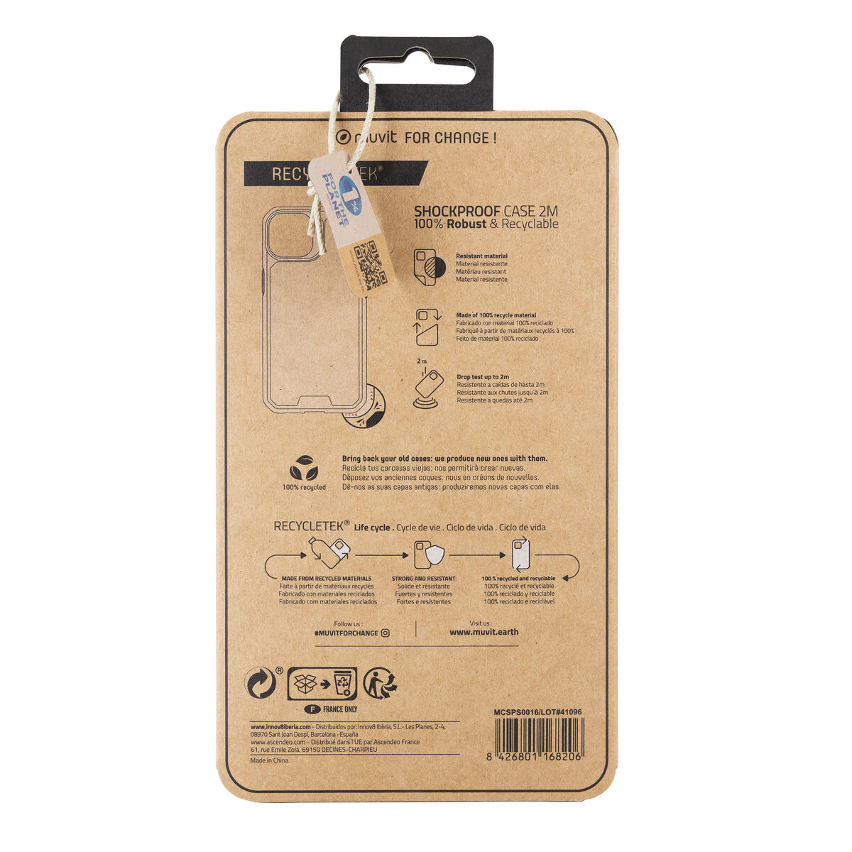 Husă pentru Mobil Muvit for Change iPhone 14 Plus