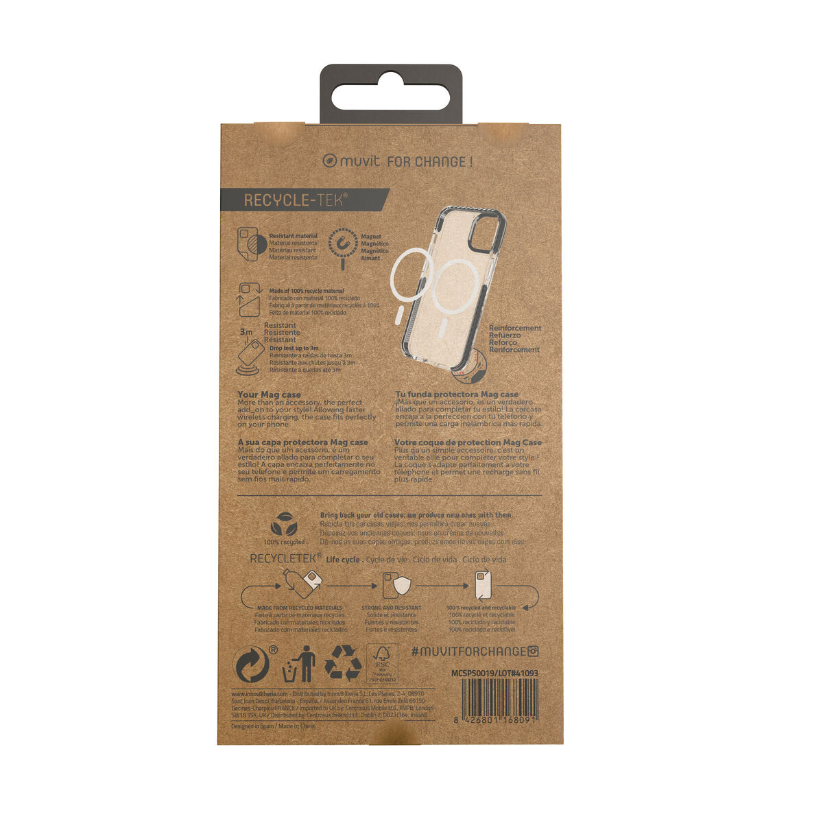 Husă pentru Mobil Muvit for Change iPhone 14 Pro Magnetic