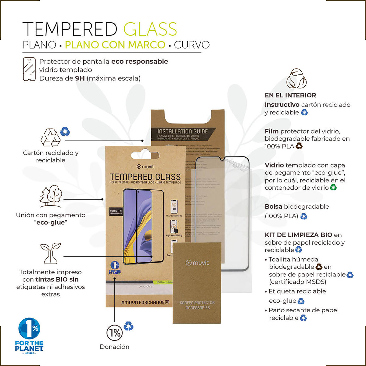 Protector de Ecran pentru Mobil Muvit for Change