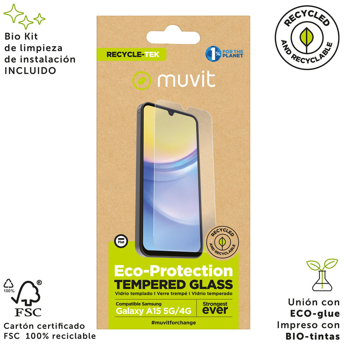 Protector de Ecran pentru Mobil Muvit for Change Galaxy A15 4G/5G