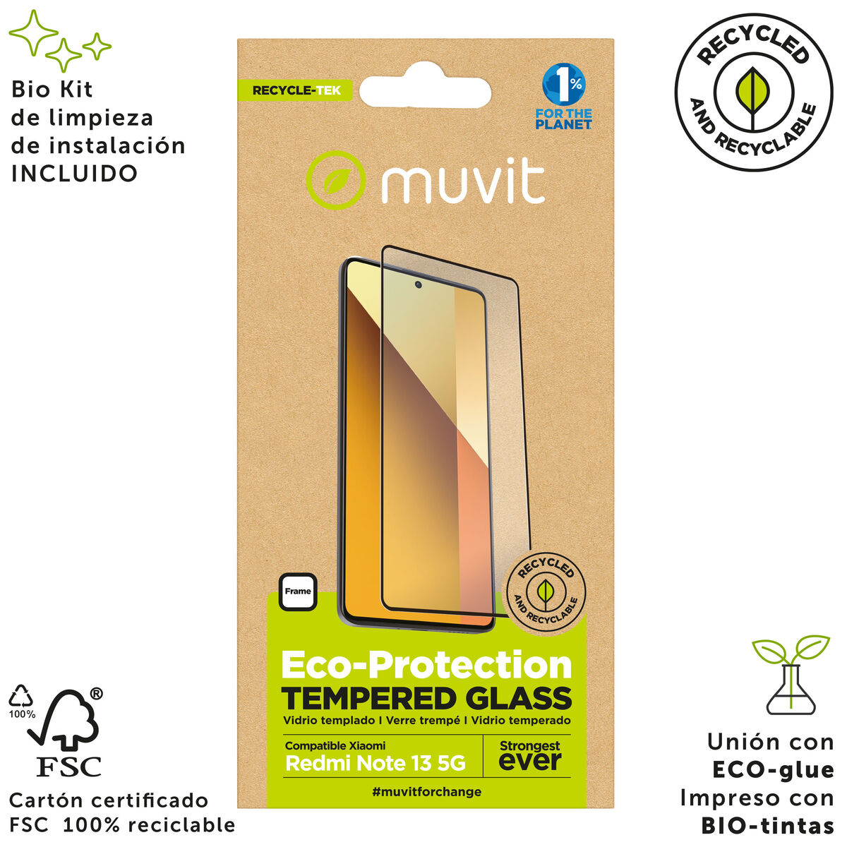 Protector de Ecran pentru Mobil Muvit for Change Redmi Note 13 5G