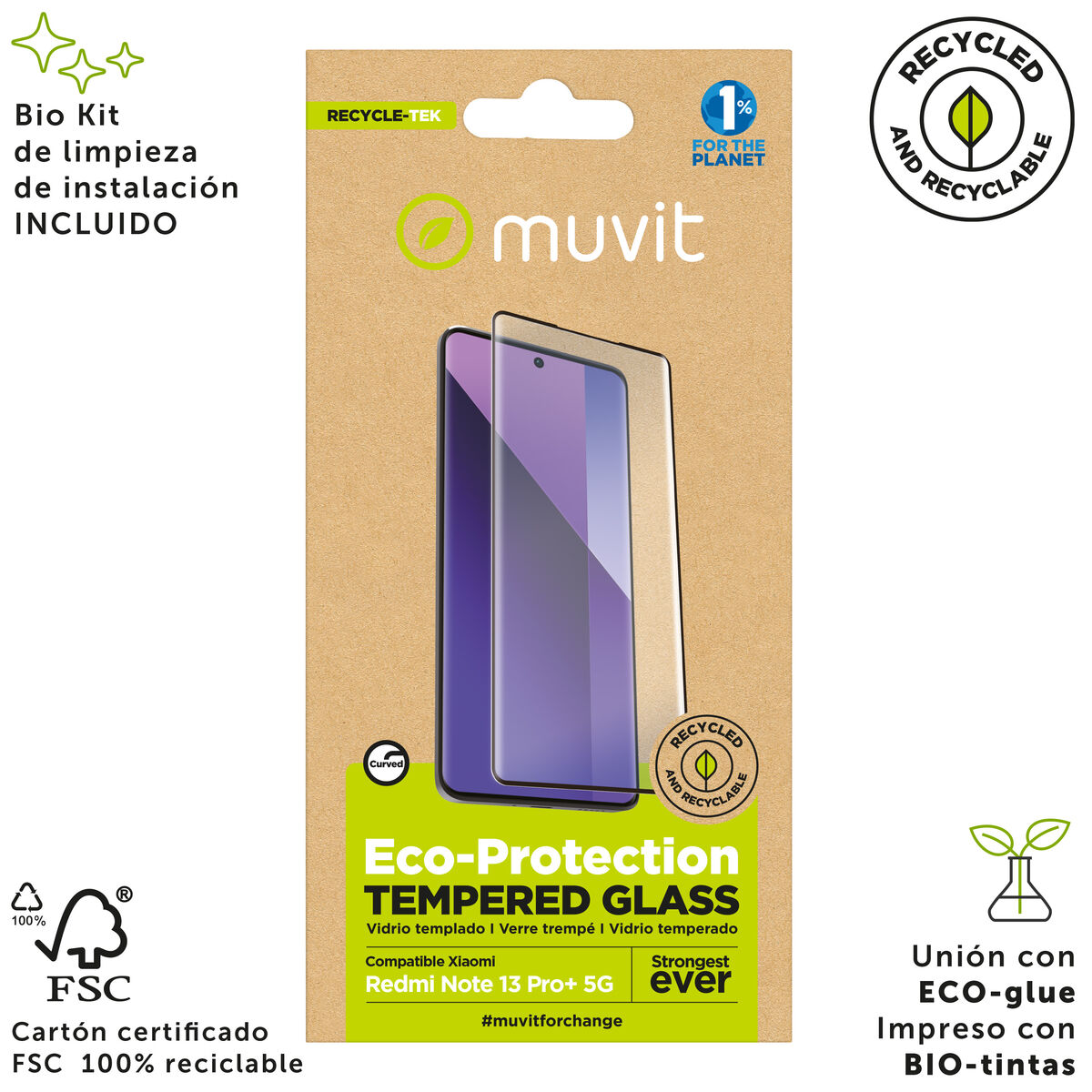 Protector de Ecran pentru Mobil Muvit for Change Redmi Note 13 Pro+ 5G