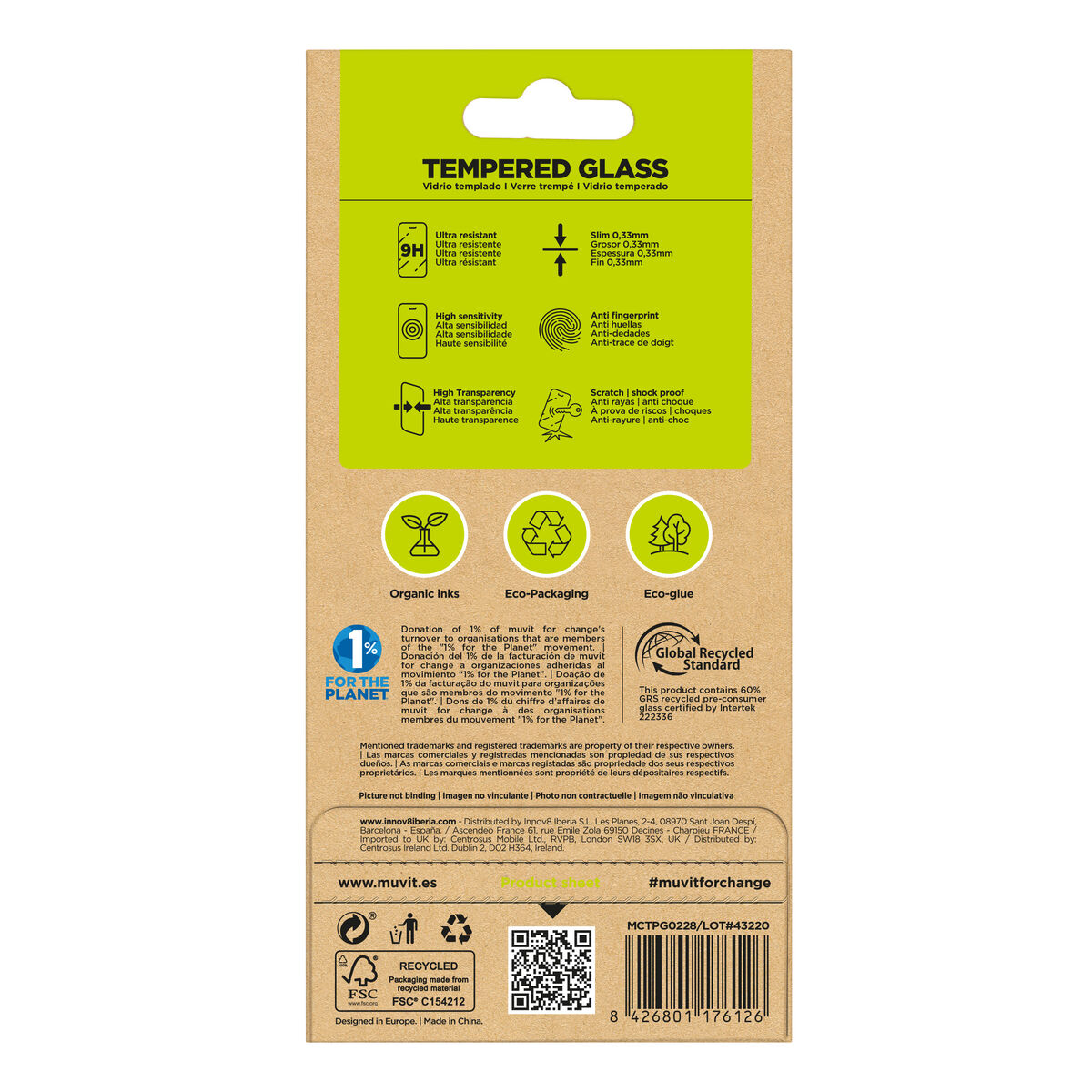 Protector de Ecran pentru Mobil Muvit for Change Redmi Note 13 Pro+ 5G