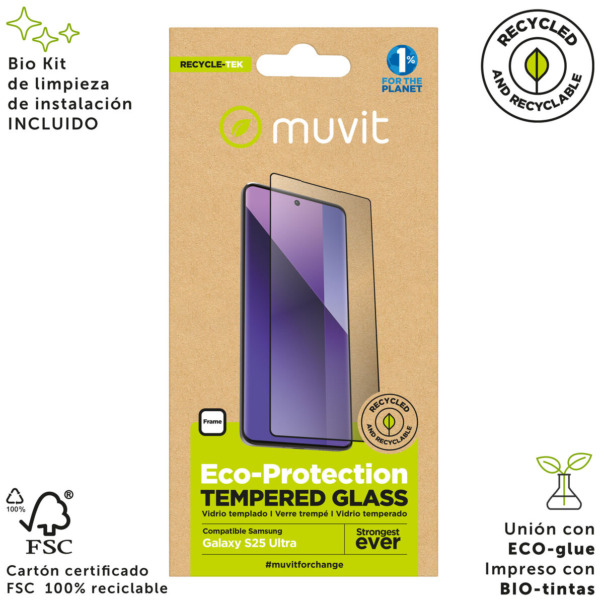 Protector de Ecran pentru Mobil Muvit for Change Galaxy S25 Ultra