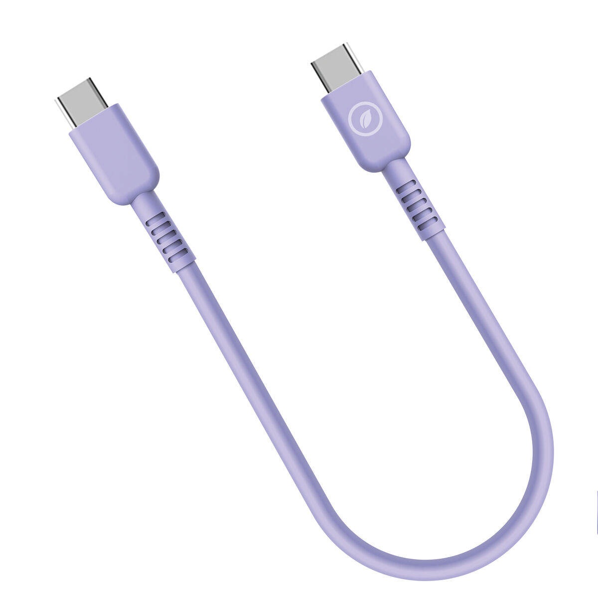 Cablu USB-C la USB-C Muvit for Change Lavandă 0,2 m