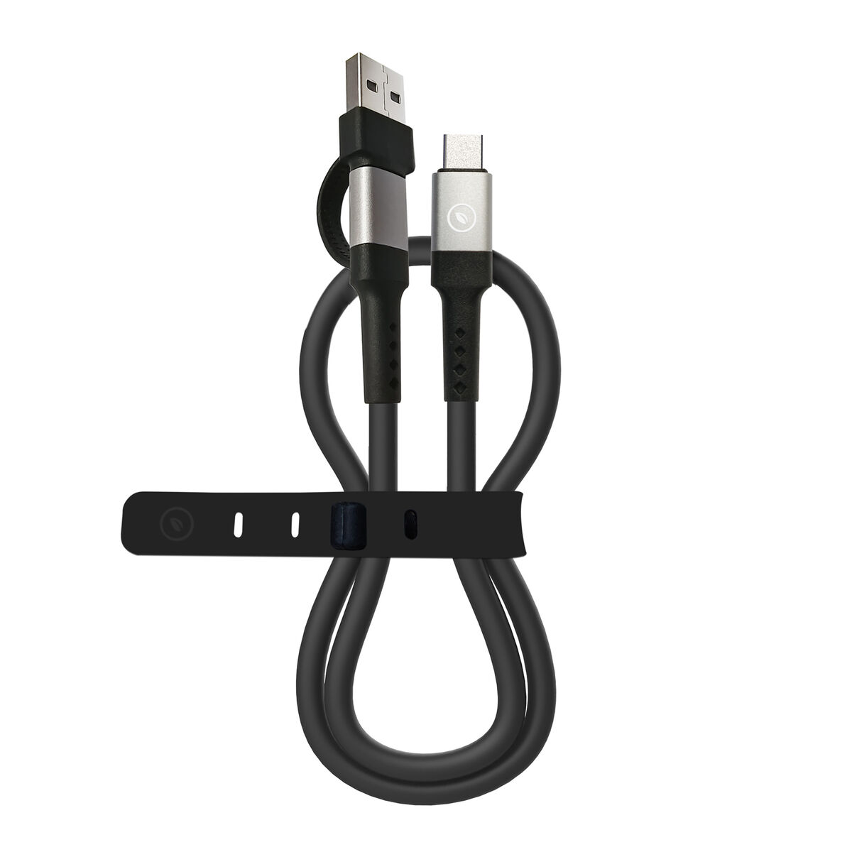 Cablu USB A la USB-C Muvit for Change Negru