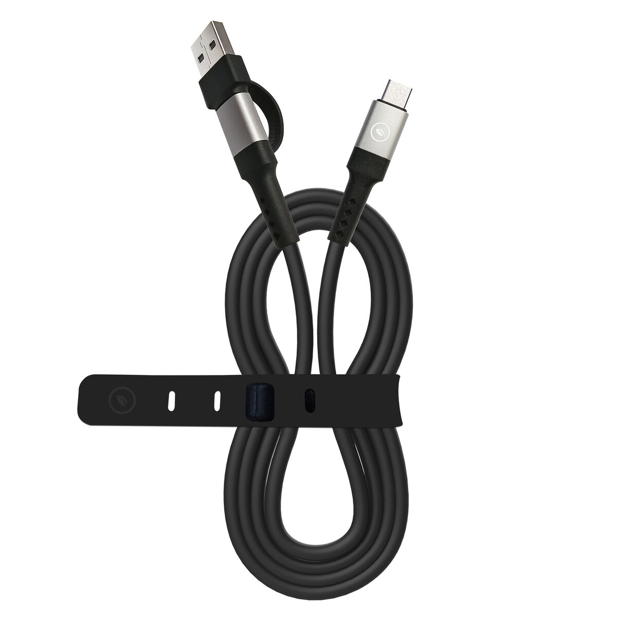 Cablu USB A la USB-C Muvit for Change Negru
