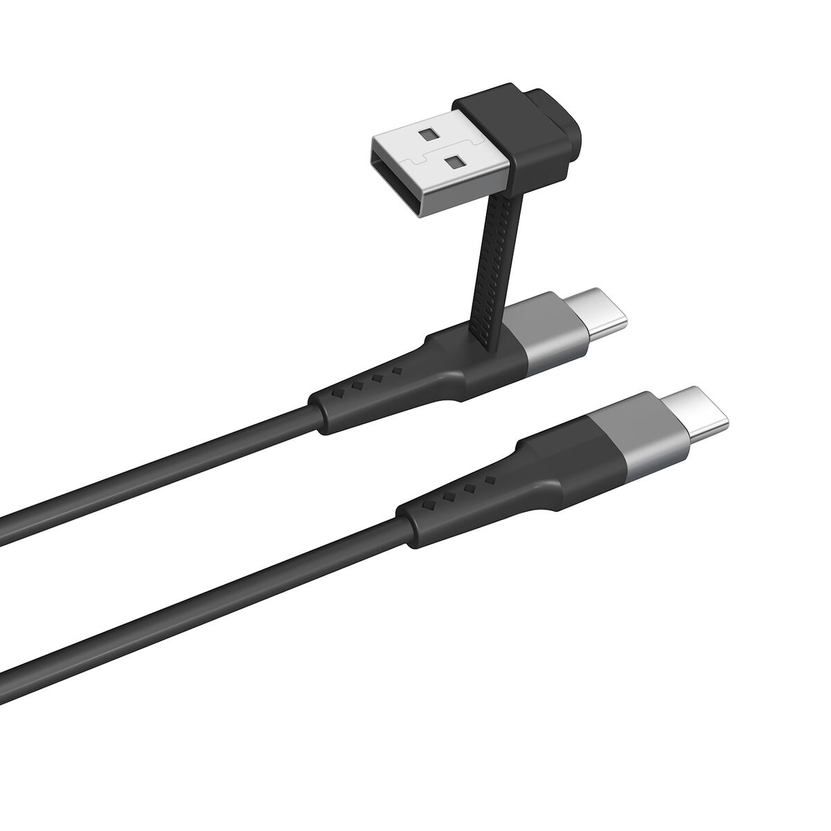 Cablu USB A la USB-C Muvit for Change Negru