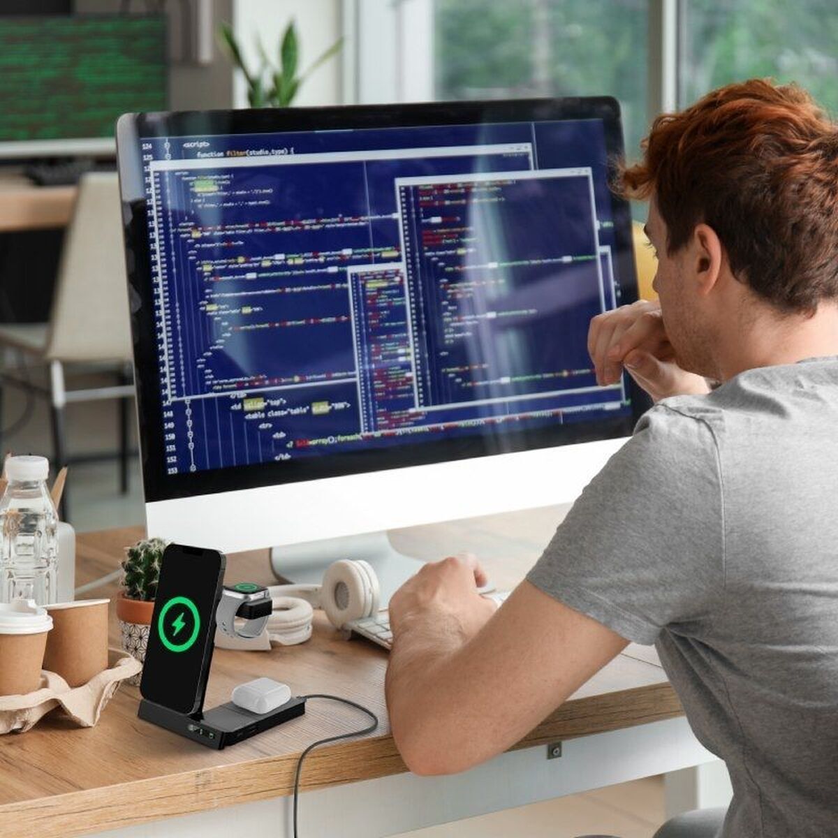 Încărcător Fără Fir Muvit W152-R Negru