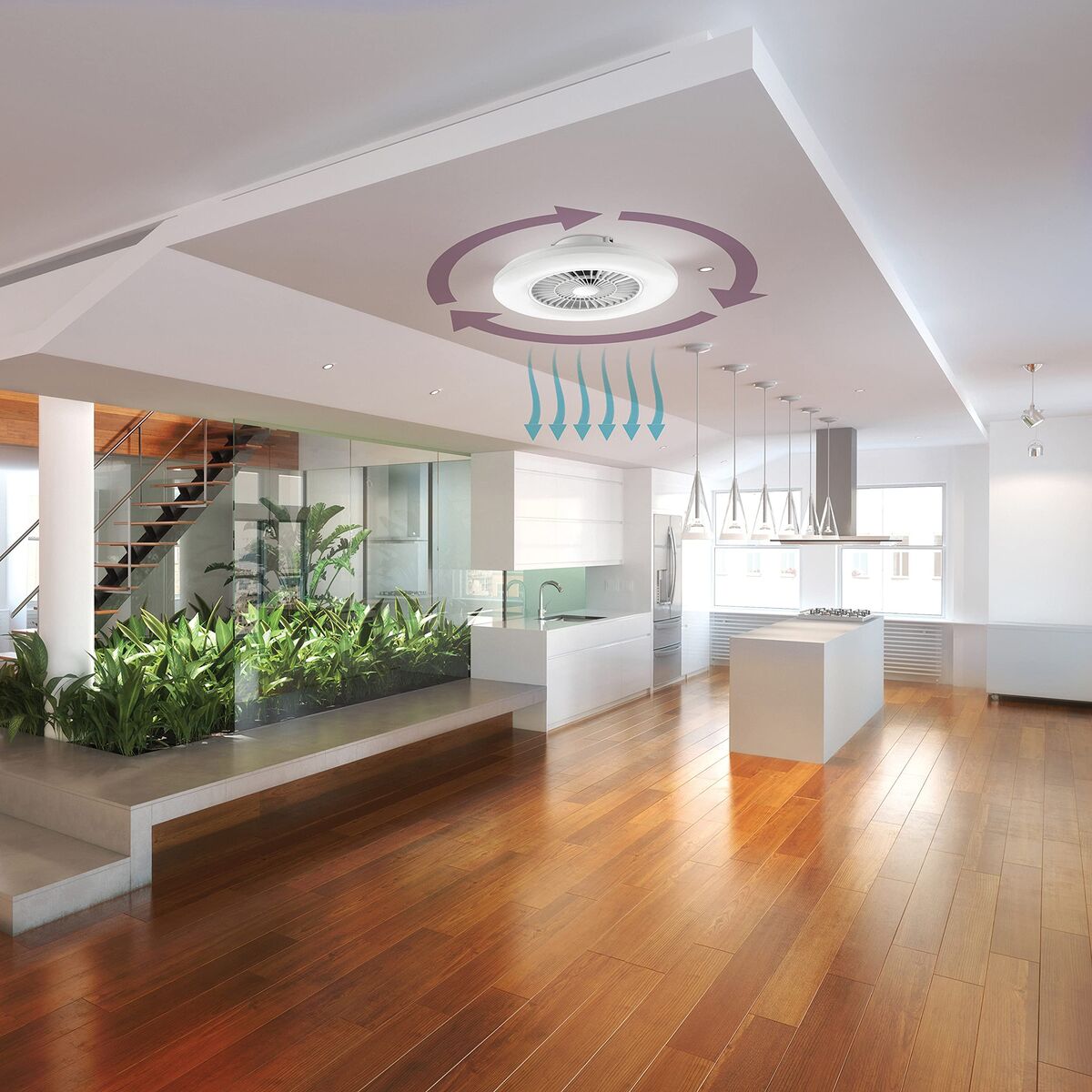 Lustră Muvit iO Alb Wi-Fi