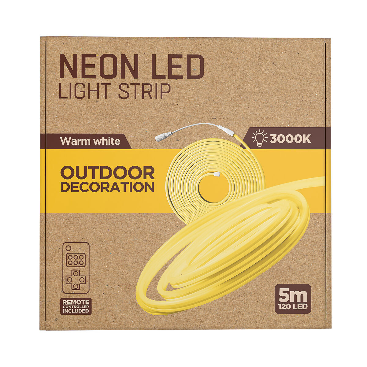 Benzi LED muvit iO iO Alb cald Transparent 5 m Neon
