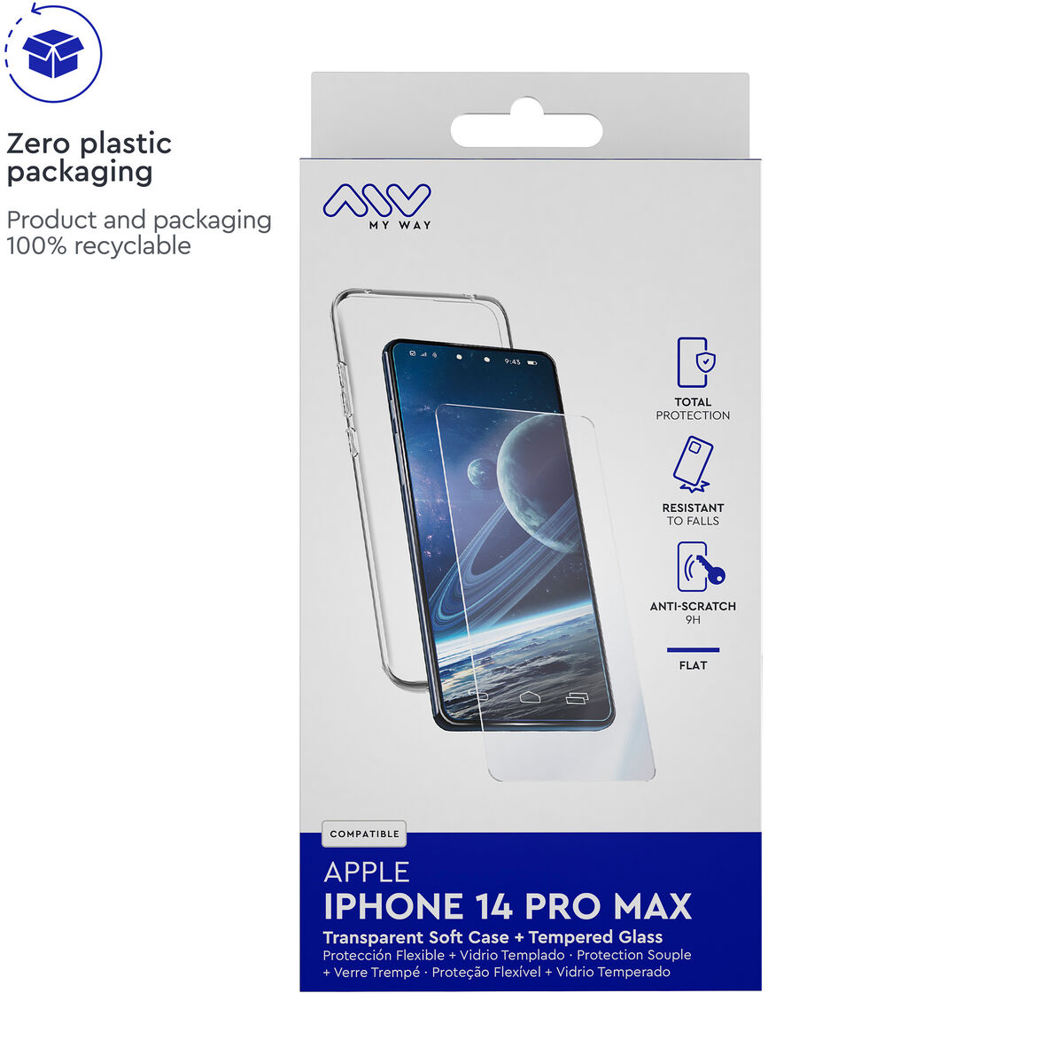 Husă și Protector pentru Mobil Myway iPhone 14 Pro