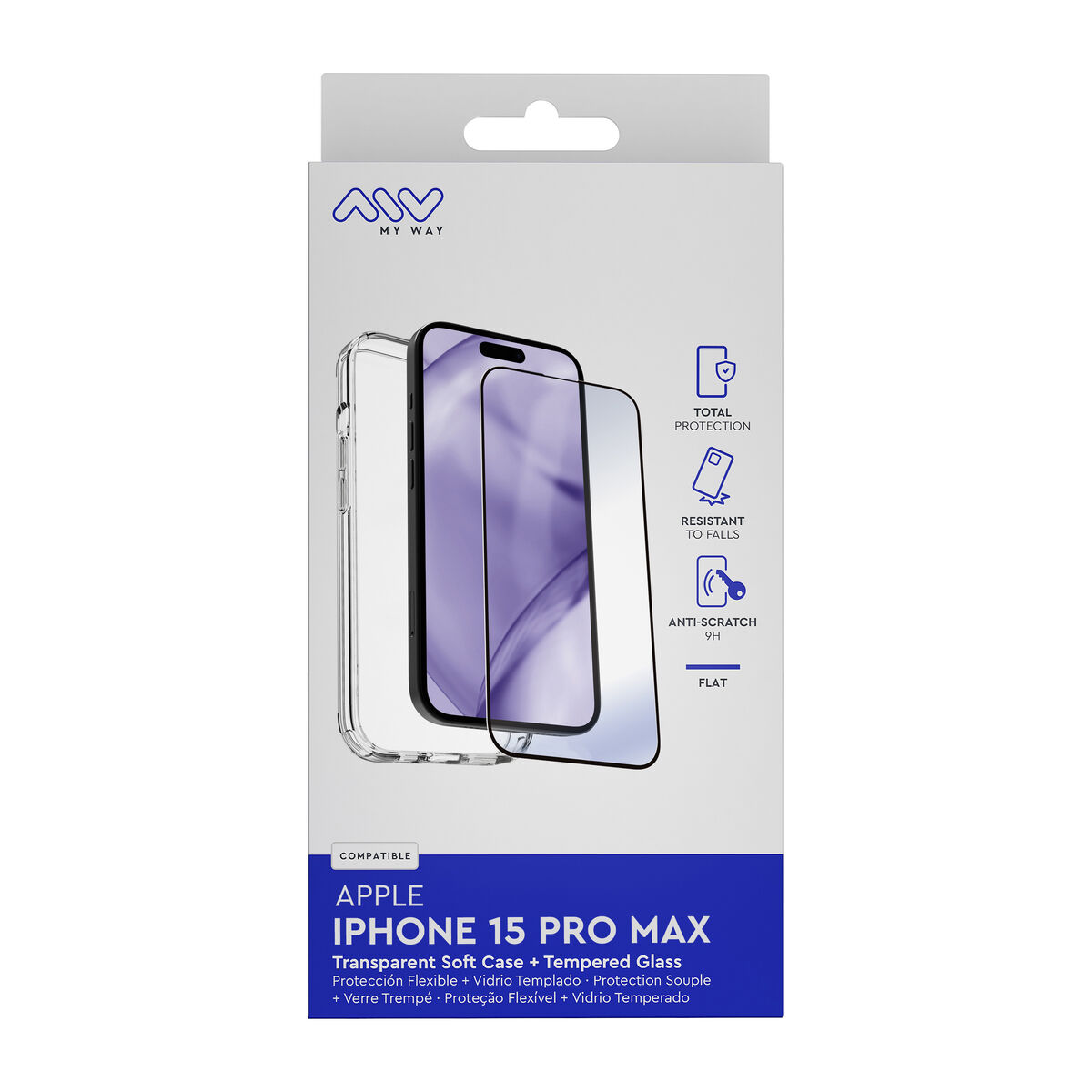 Husă și Protector pentru Mobil Myway iPhone 15 Pro Max