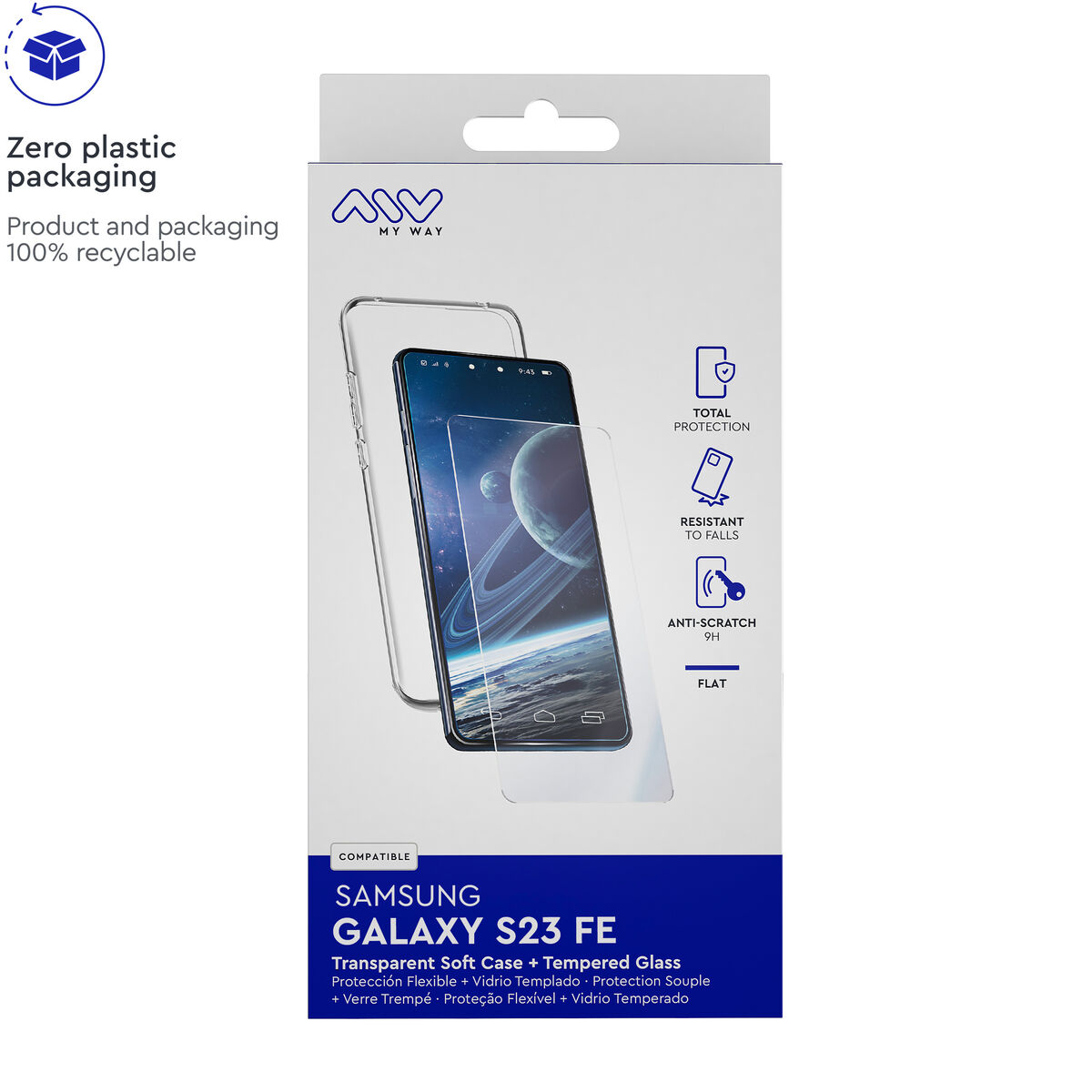 Husă și Protector pentru Mobil Myway Galaxy S23 FE Samsung Galaxy S23