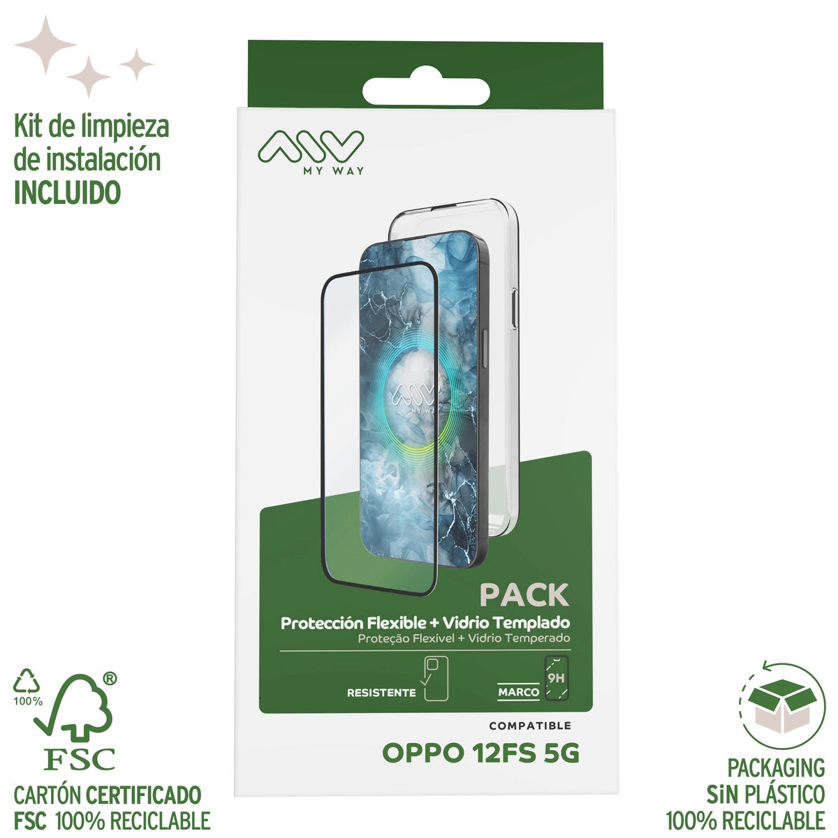 Husă și Protector pentru Mobil Myway Oppo Reno 12FS 5G Oppo Reno 4Z 5G