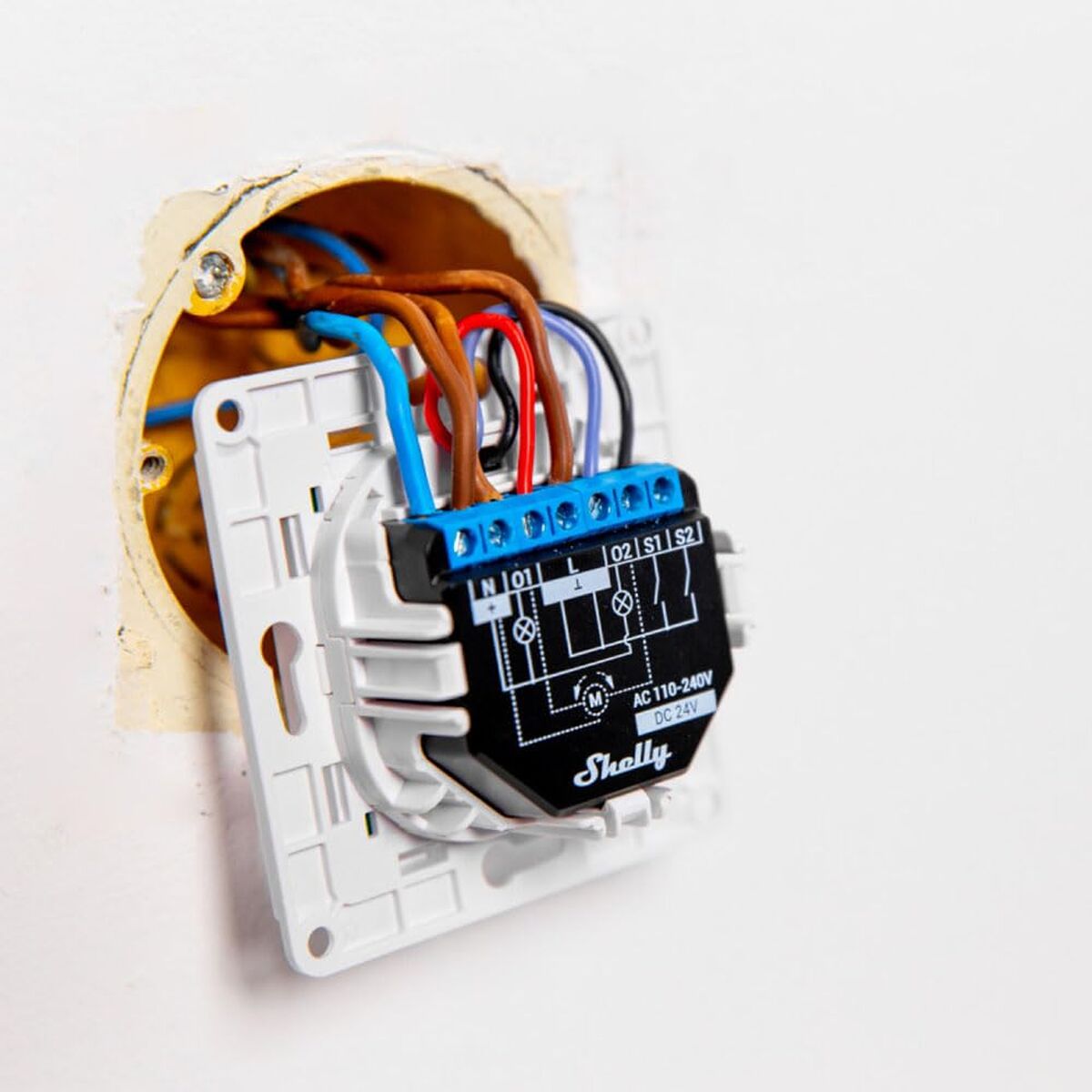 Întrerupător lumină Shelly WS1 WHITE Alb