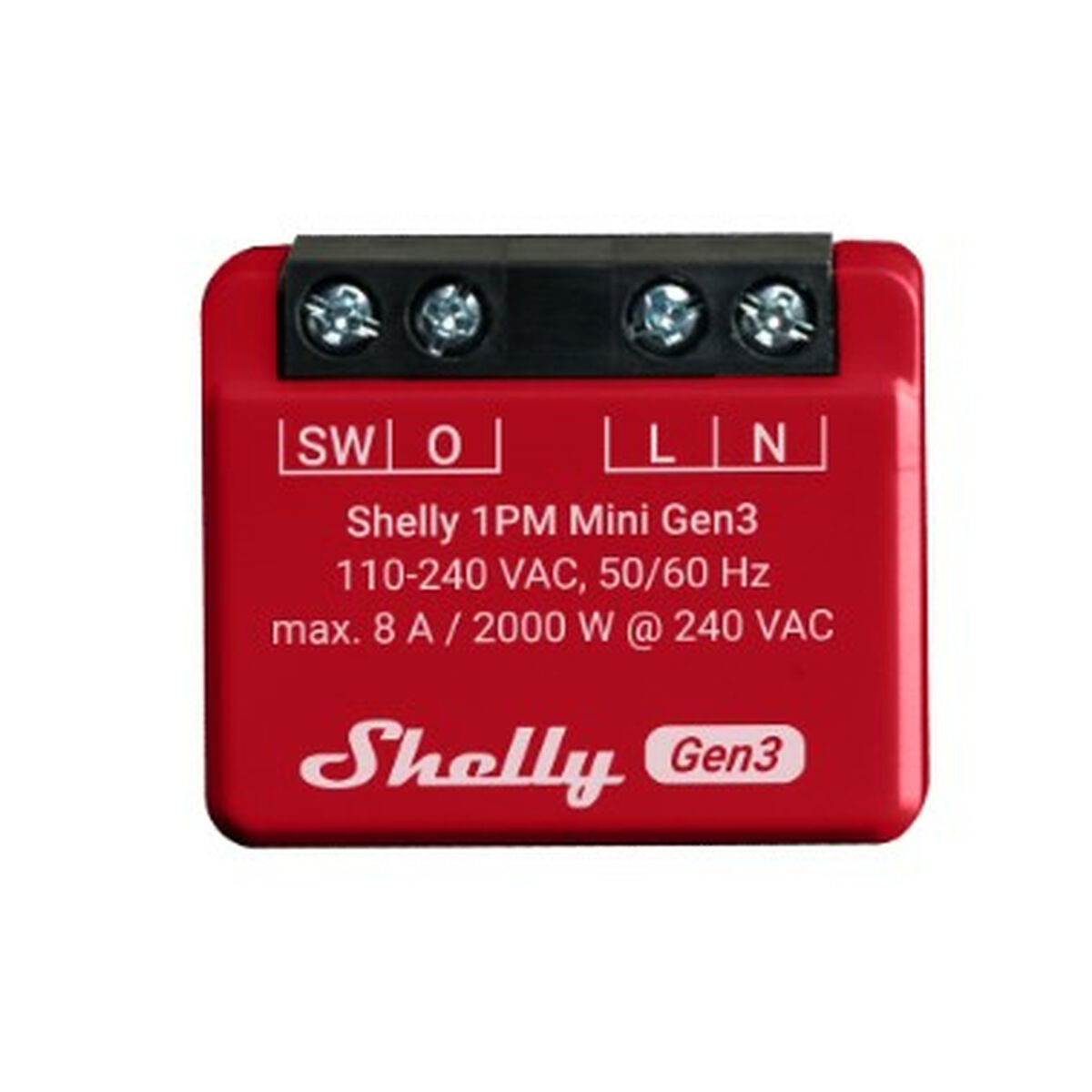 Modul comutator Wi-Fi Shelly Mini 1PM Gen3 Bluetooth Wi-Fi Bluetooth 4.2