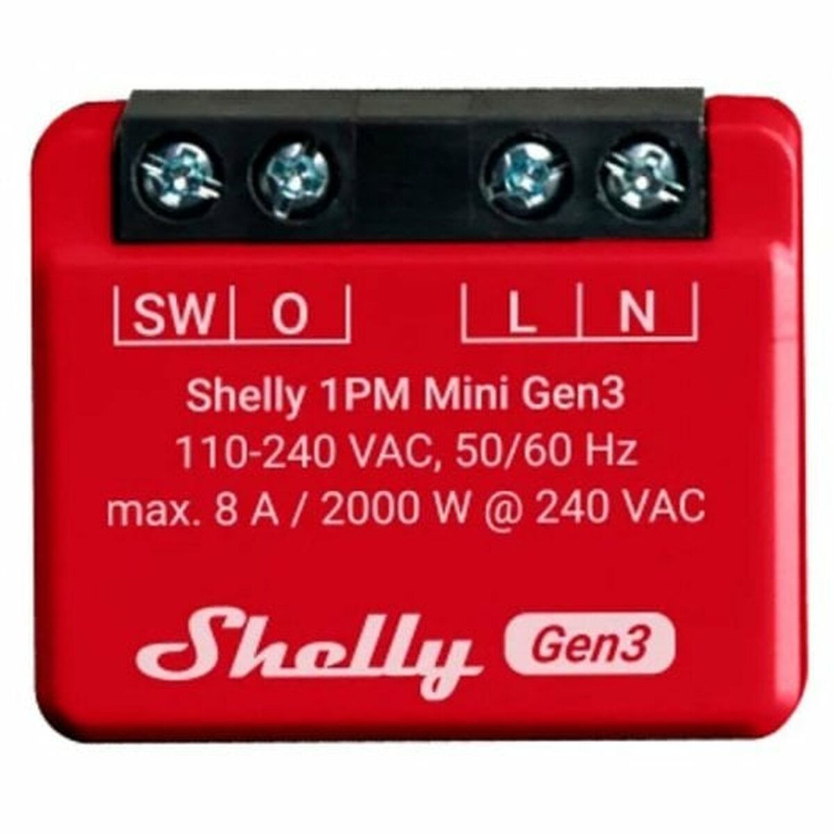 Modul comutator Wi-Fi Shelly Mini 1PM Gen3 Bluetooth Wi-Fi Bluetooth 4.2