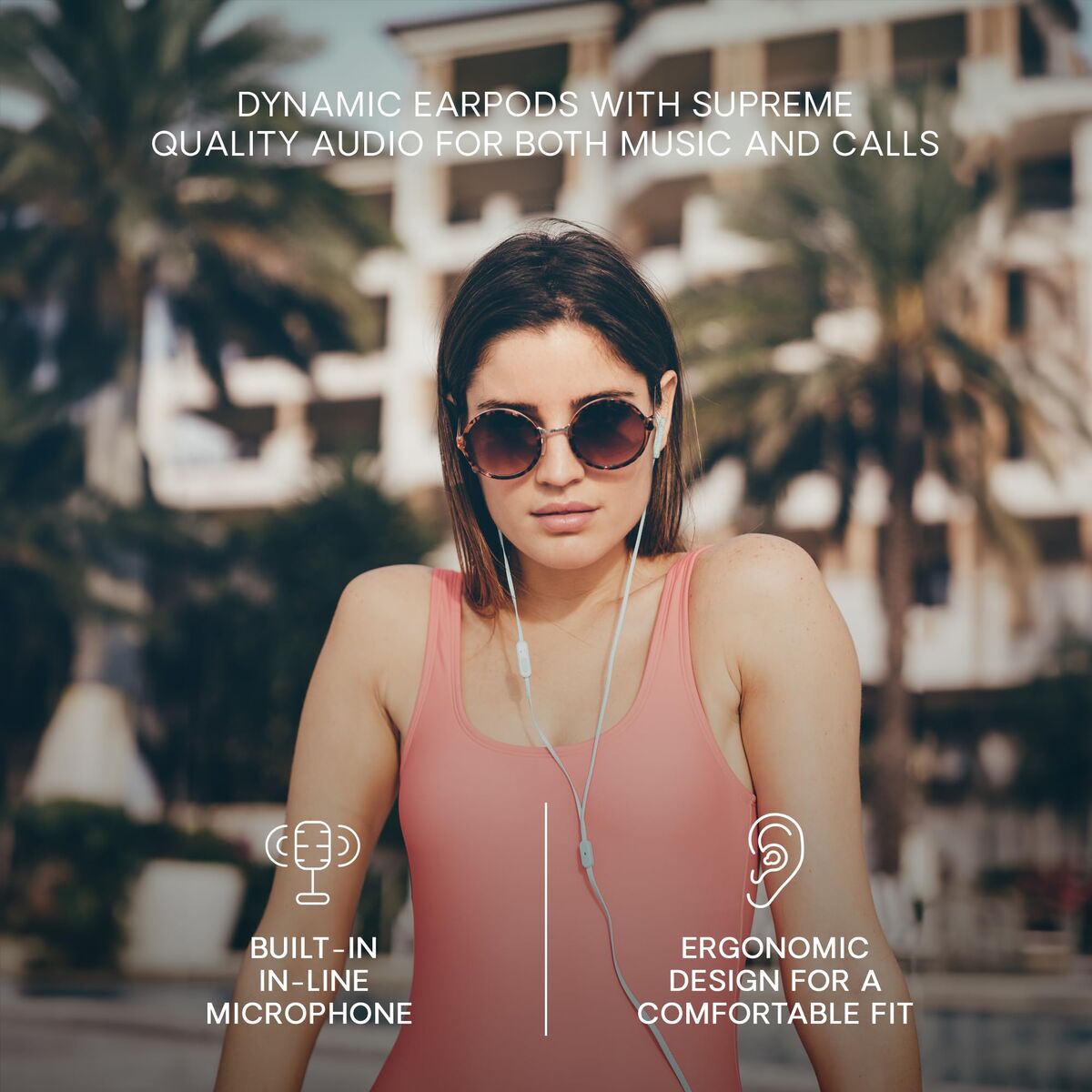 Căști Urbanista San Francisco Alb