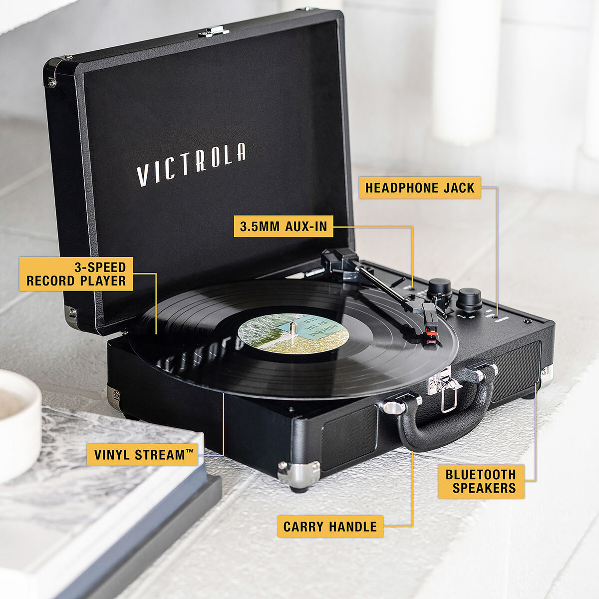 CD Player Victrola Journey Negru