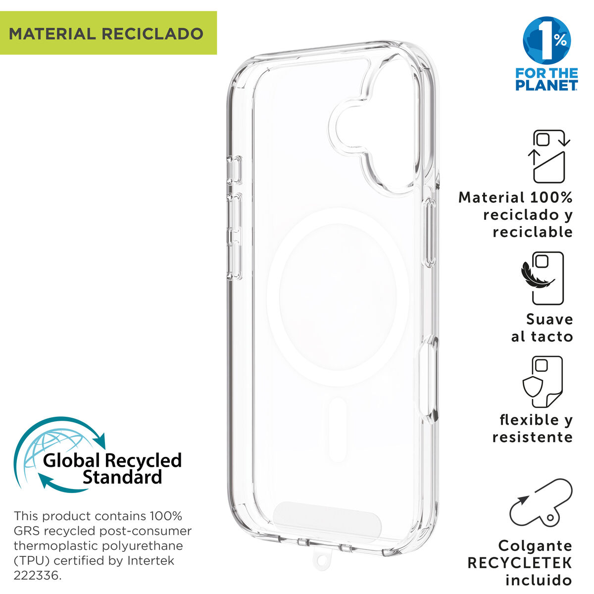 Husă pentru Mobil Muvit for Change iPhone 17 Transparent