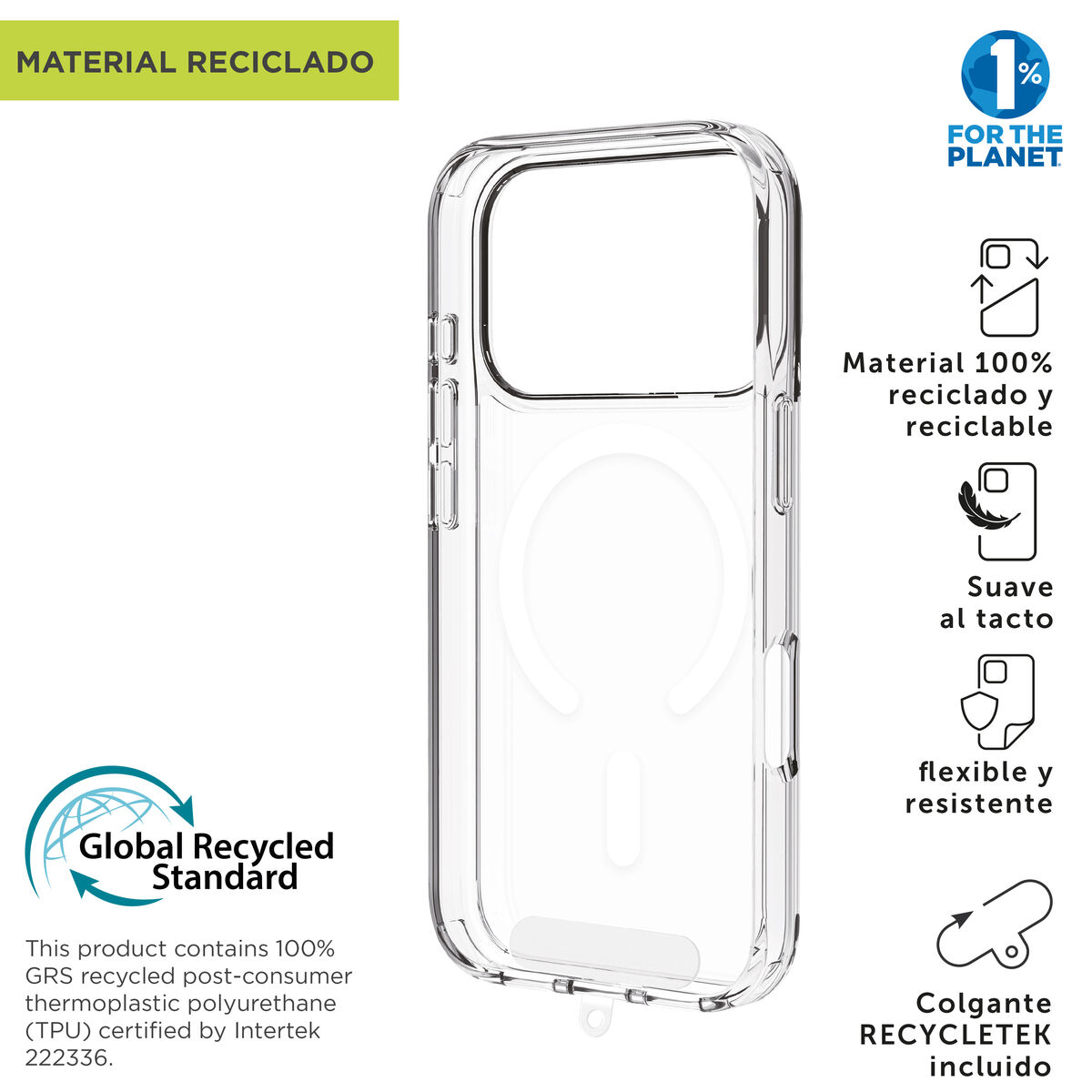 Husă pentru Mobil Muvit for Change iPhone 17 Pro Max Transparent