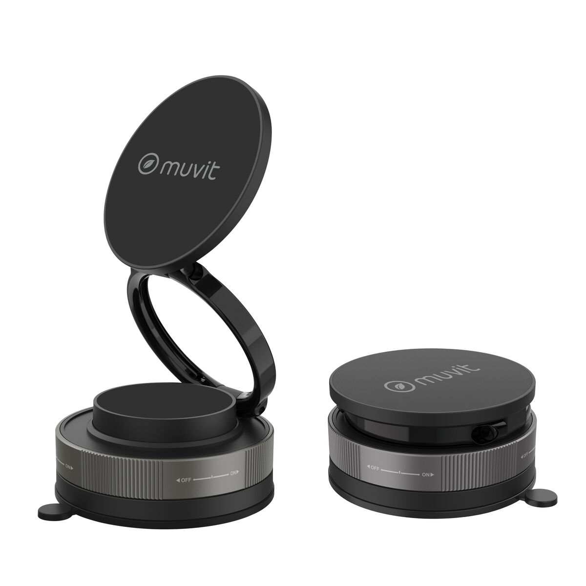 Suport de Telefoane Mobile pentru Mașină Muvit MCCHL0035 Negru