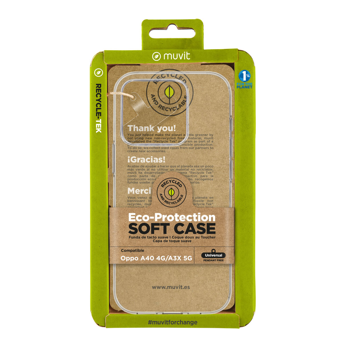 Husă pentru Telefon Mobil Muvit for Change  Oppo A40