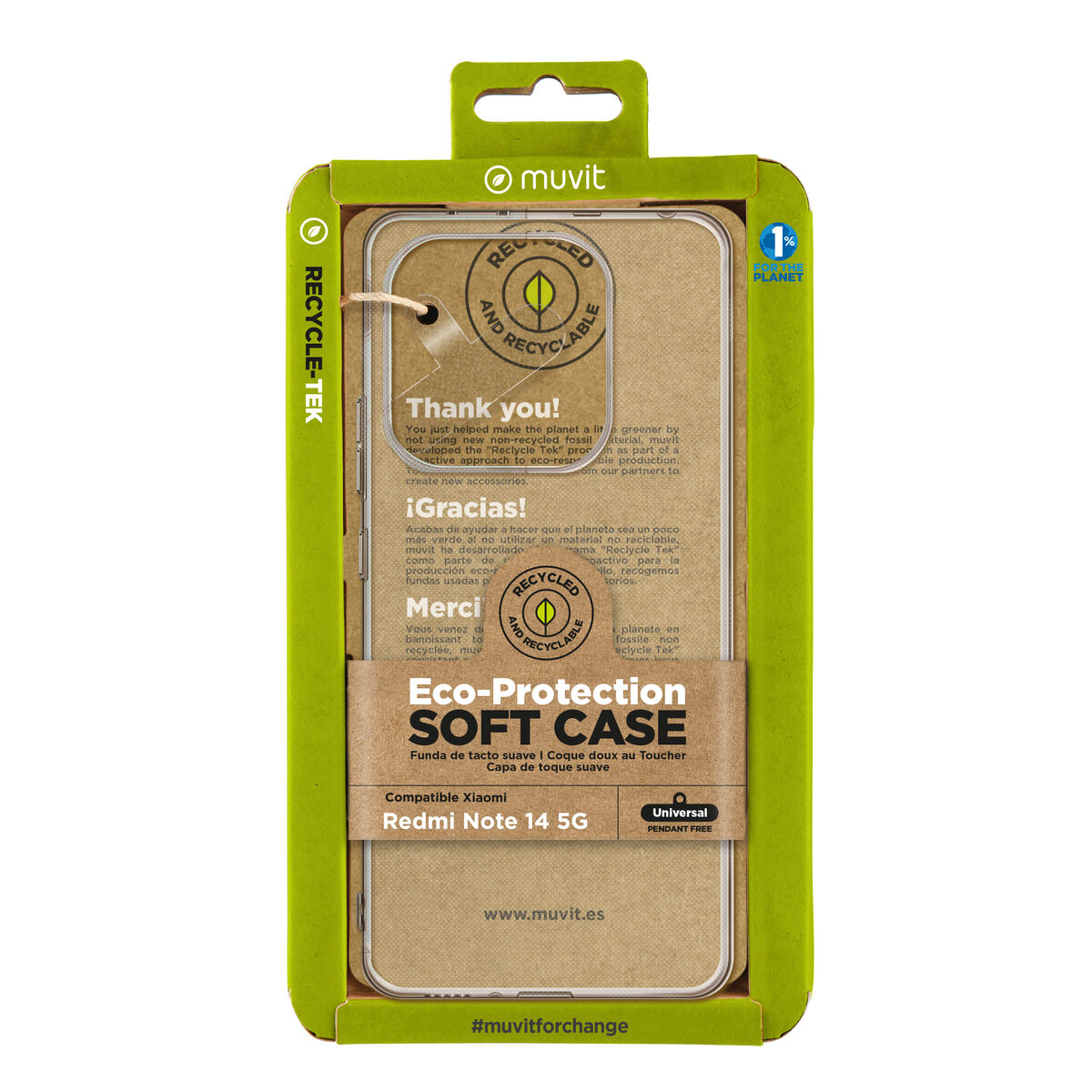 Husă pentru Mobil Muvit Transparent