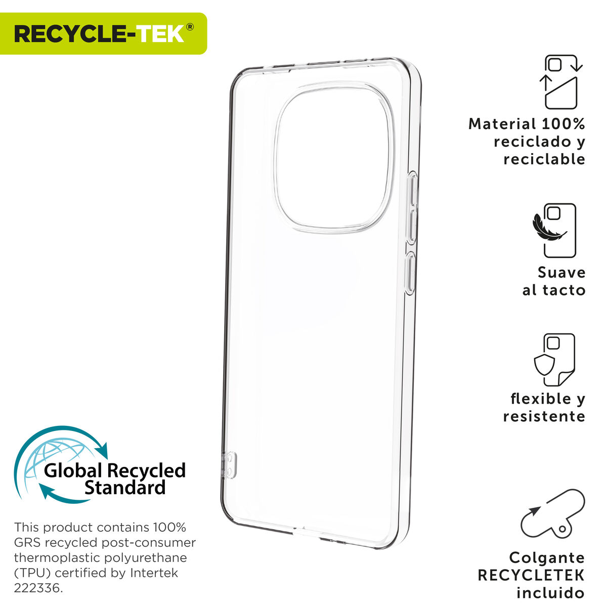 Husă pentru Mobil Muvit Xiaomi Redmi Note 14 Pro 5G Transparent