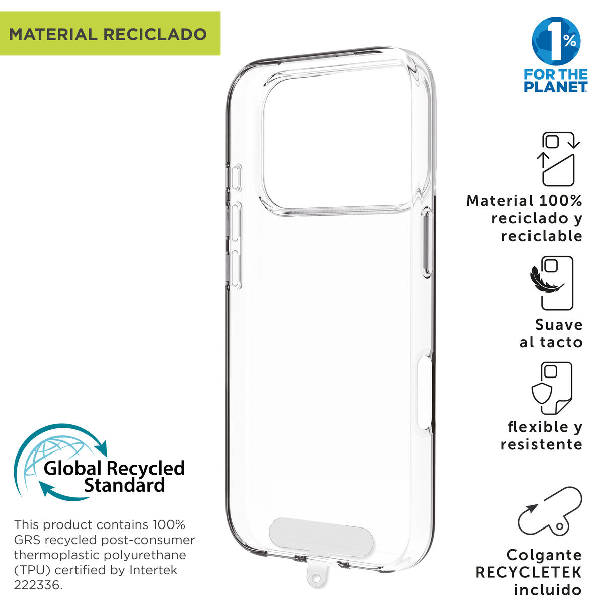 Husă pentru Mobil Muvit for Change iPhone 17 Pro Transparent