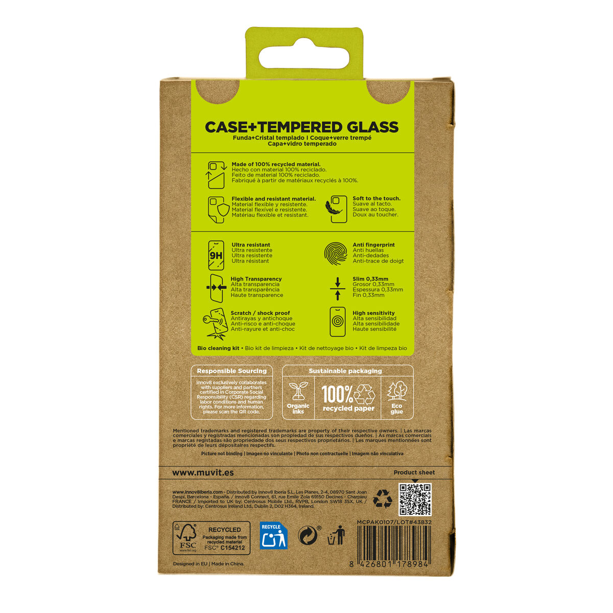 Husă și Protector pentru Mobil Muvit for Change iPhone 17