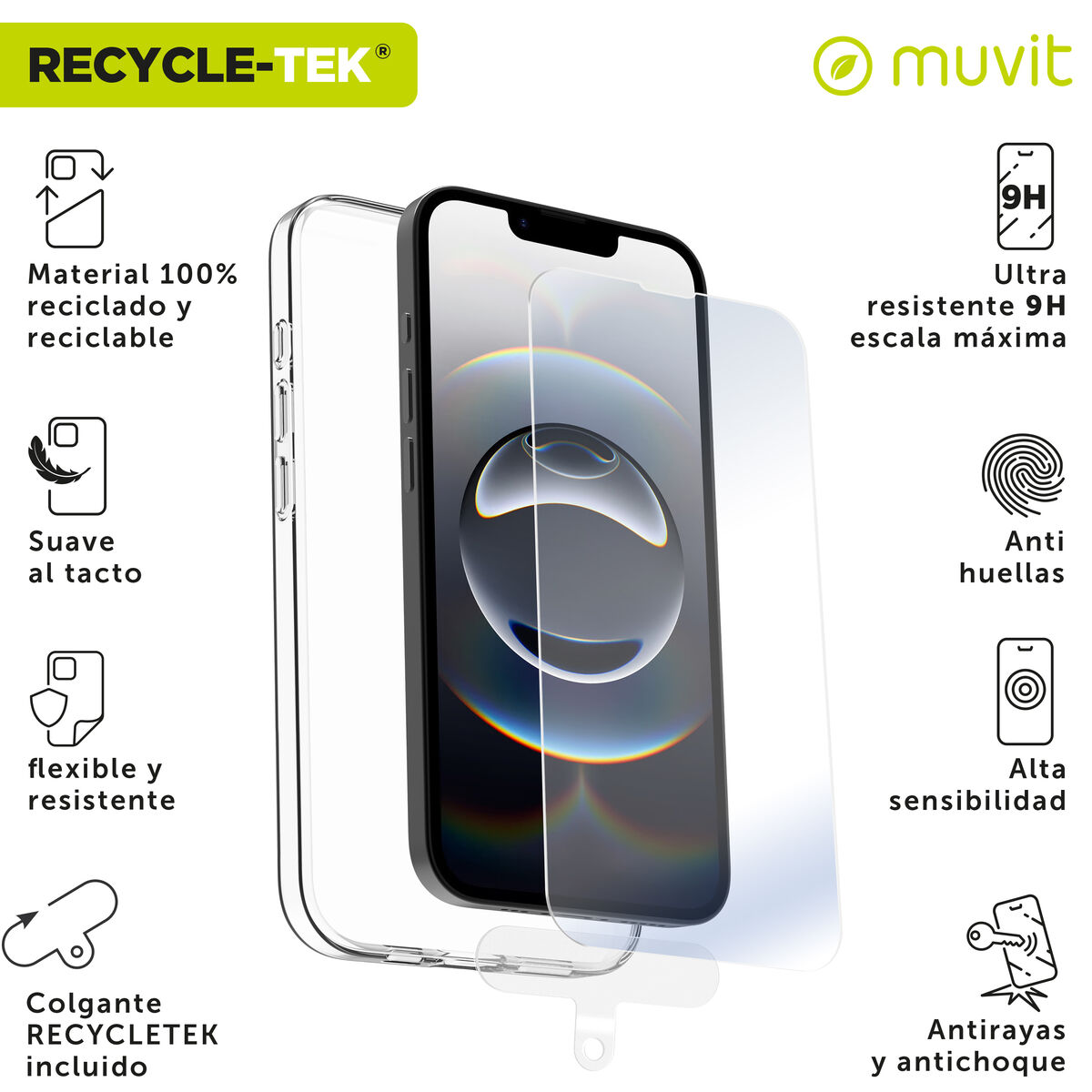 Husă și Protector pentru Mobil Muvit for Change IPhone 16e